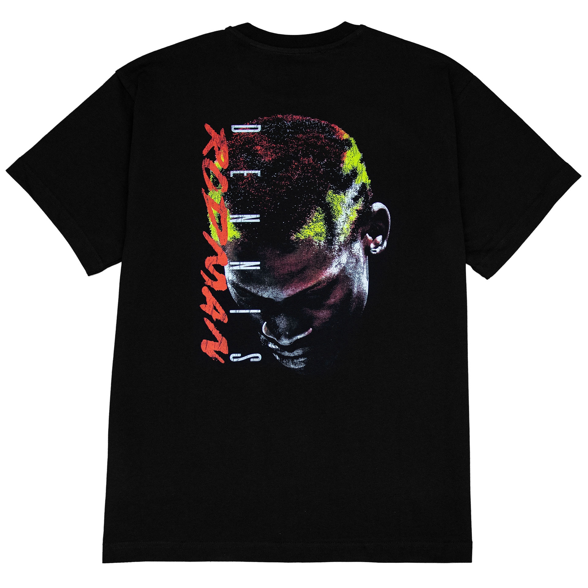 Dennis Rodman Chicago Bulls Face NBA T-Shirt Schwarz