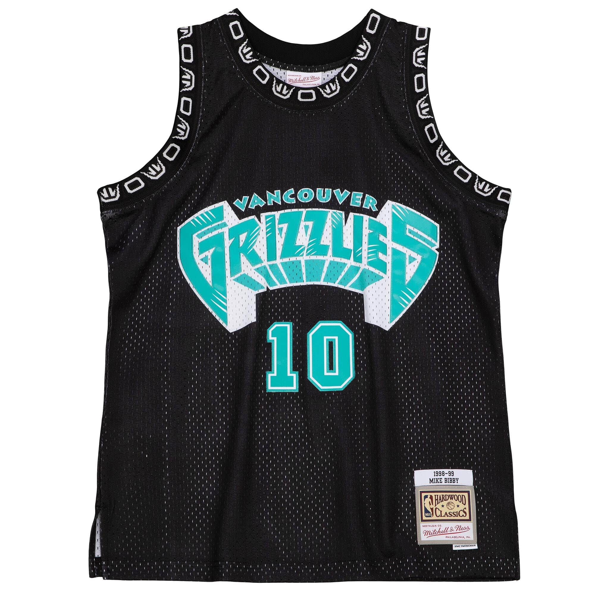 Mike Bibby #10 Vancouver Grizzlies Black Mitchell & Ness Swingman NBA Trikot