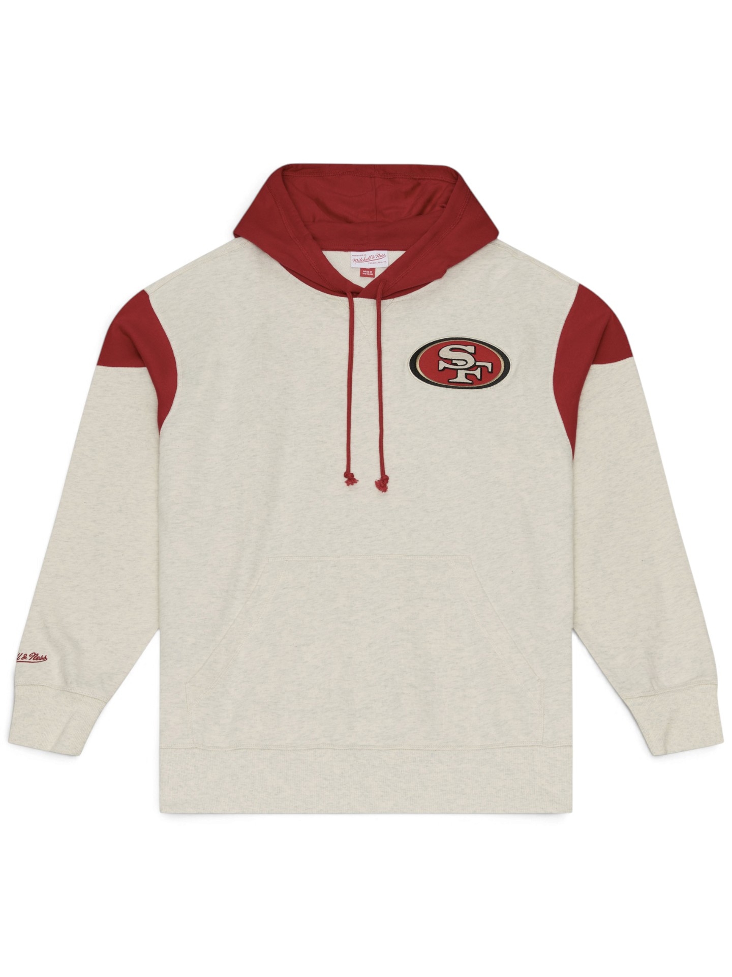 San Francisco 49ers Retro Roots French Terry NFL Hoodie Cream
