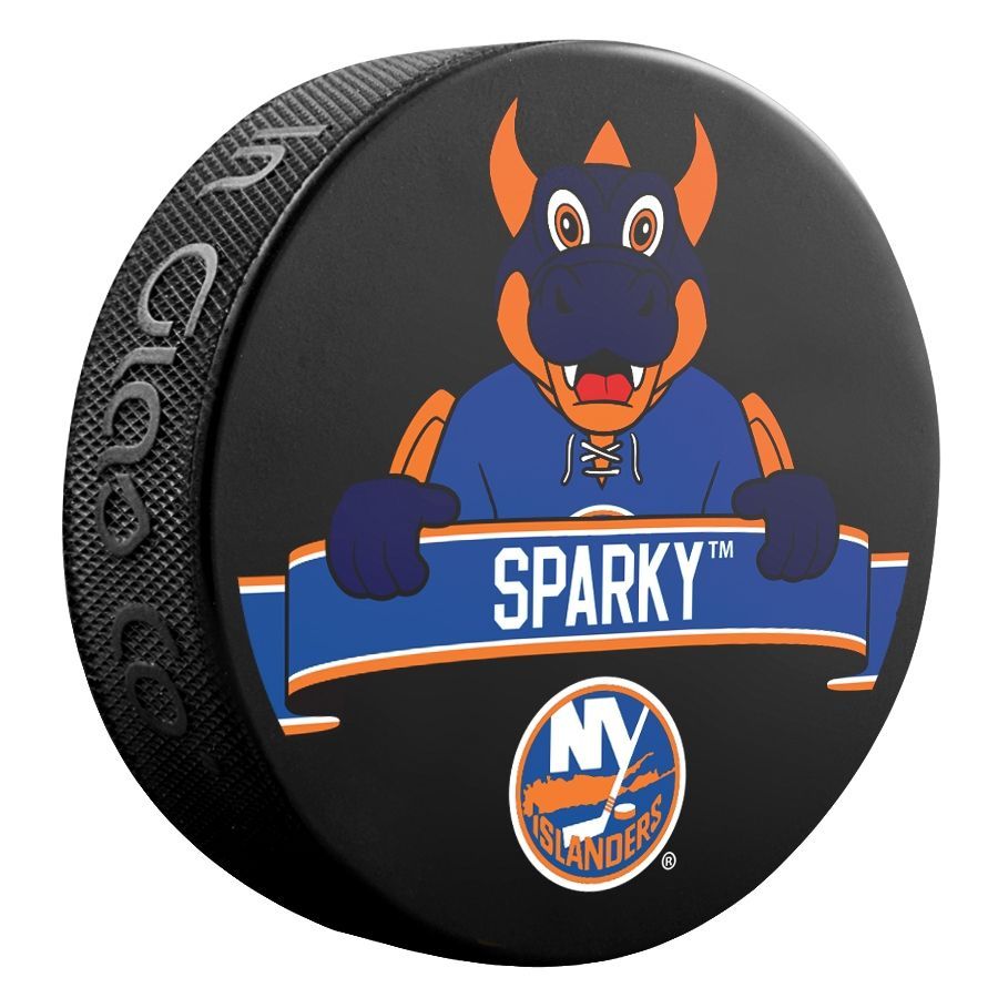 New York Islanders Sparky Mascot NHL Souvenir Puck