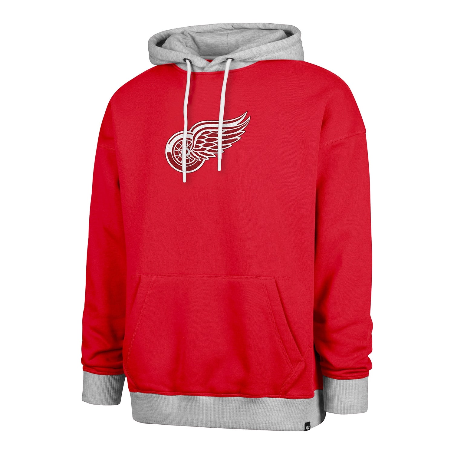 Detroit Red Wings Patch '47 Drop Shoulder NHL Hoodie Rot