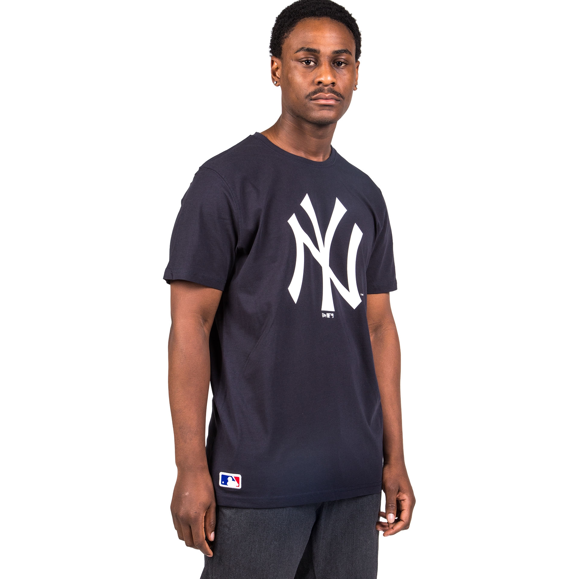 New York Yankees Team Logo Baseball MLB T-Shirt Navy