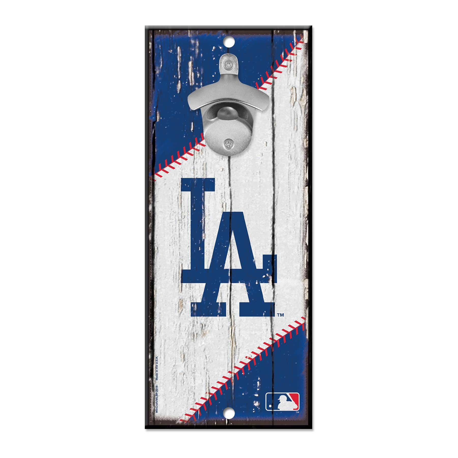 Los Angeles Dodgers WinCraft MLB Schild mit Flaschenöffner