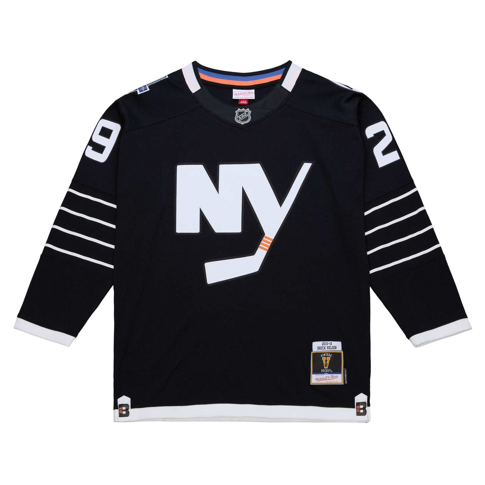 Brock Nelson #29 New York Islanders 2015-16 Premium Power Play NHL Trikot Schwarz