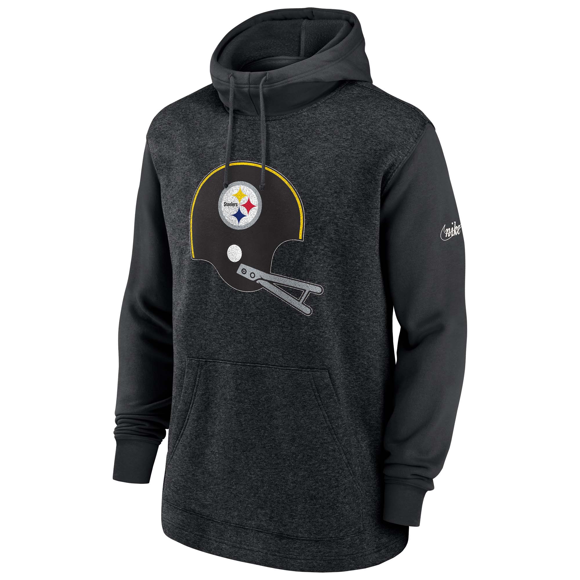 Pittsburgh Steelers Classic Throwback Fleece NFL Hoodie Schwarz