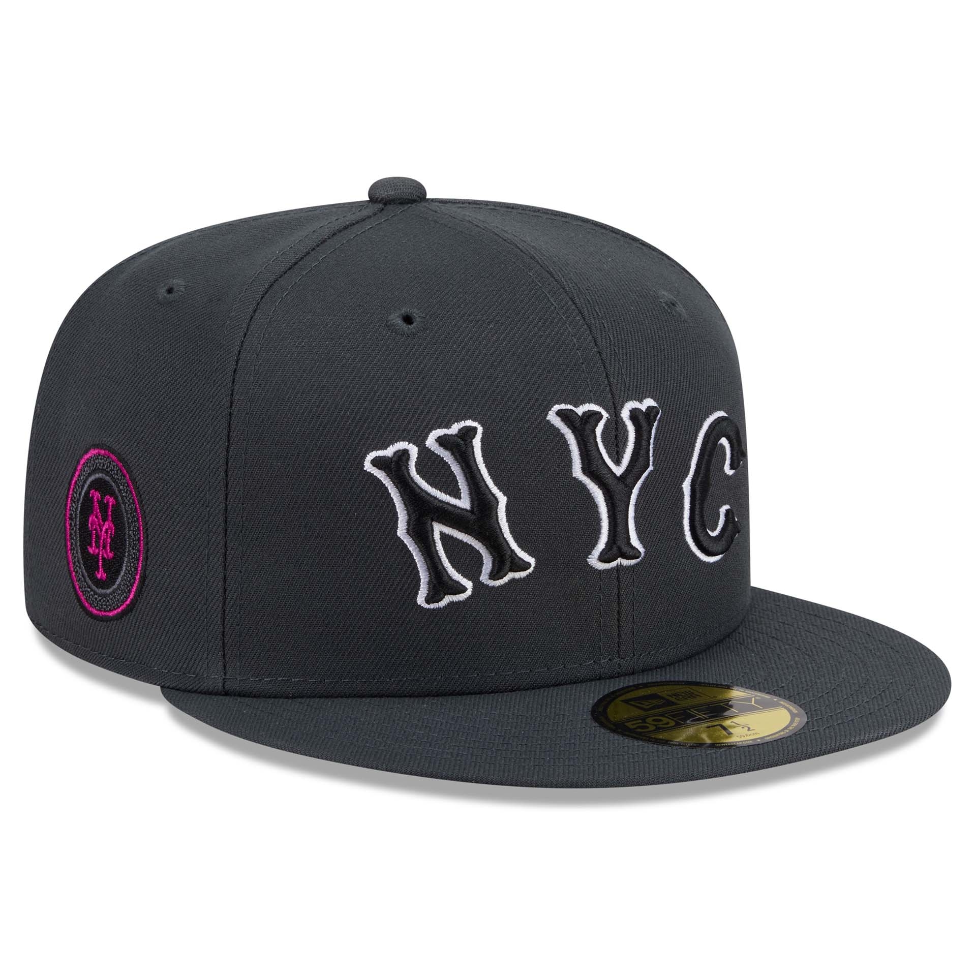 New York Mets MLB City Connect Fan Pack 59FIFTY Fitted Cap Grau