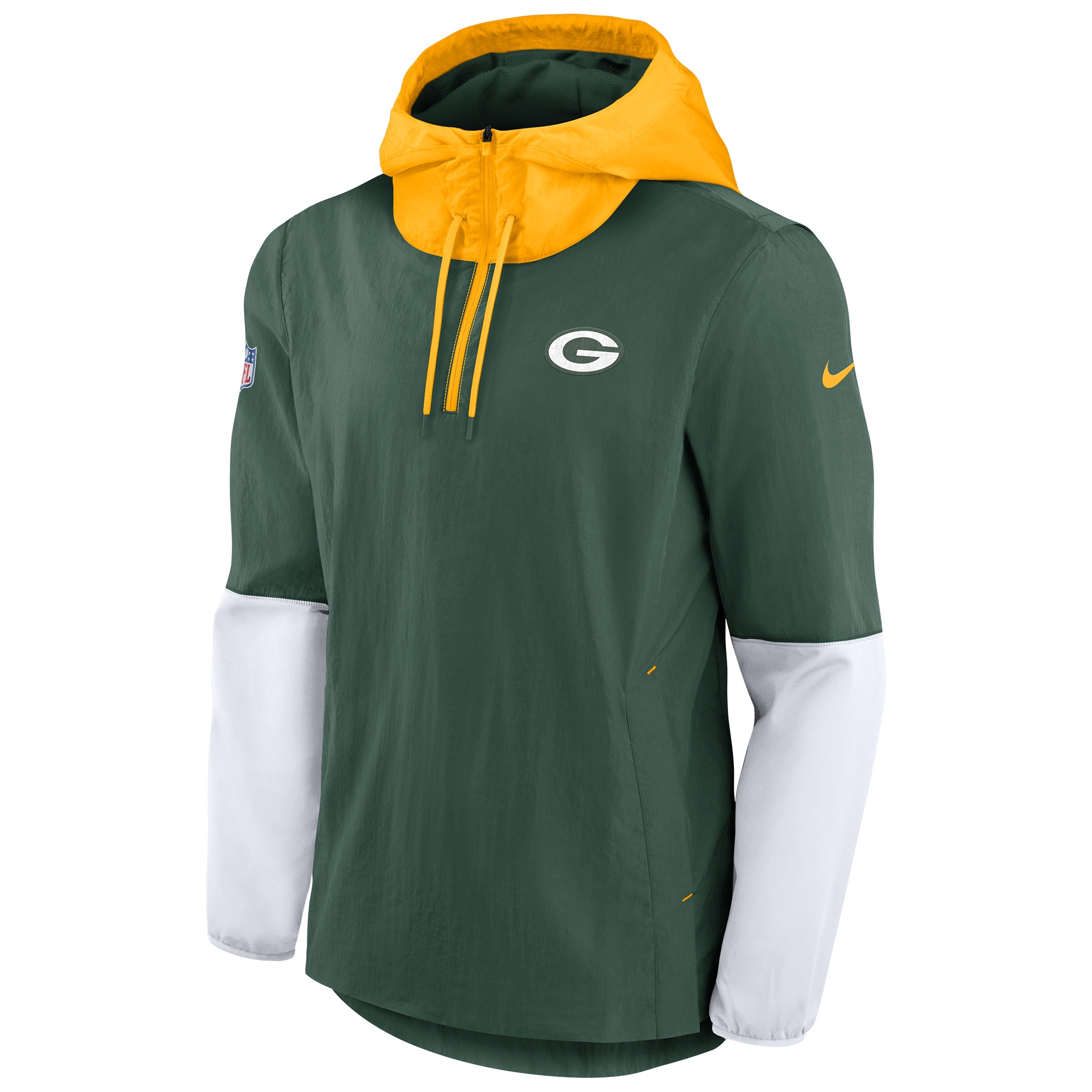Green Bay Packers Lightweight 2021 NFL Sideline Nike Player Jacke