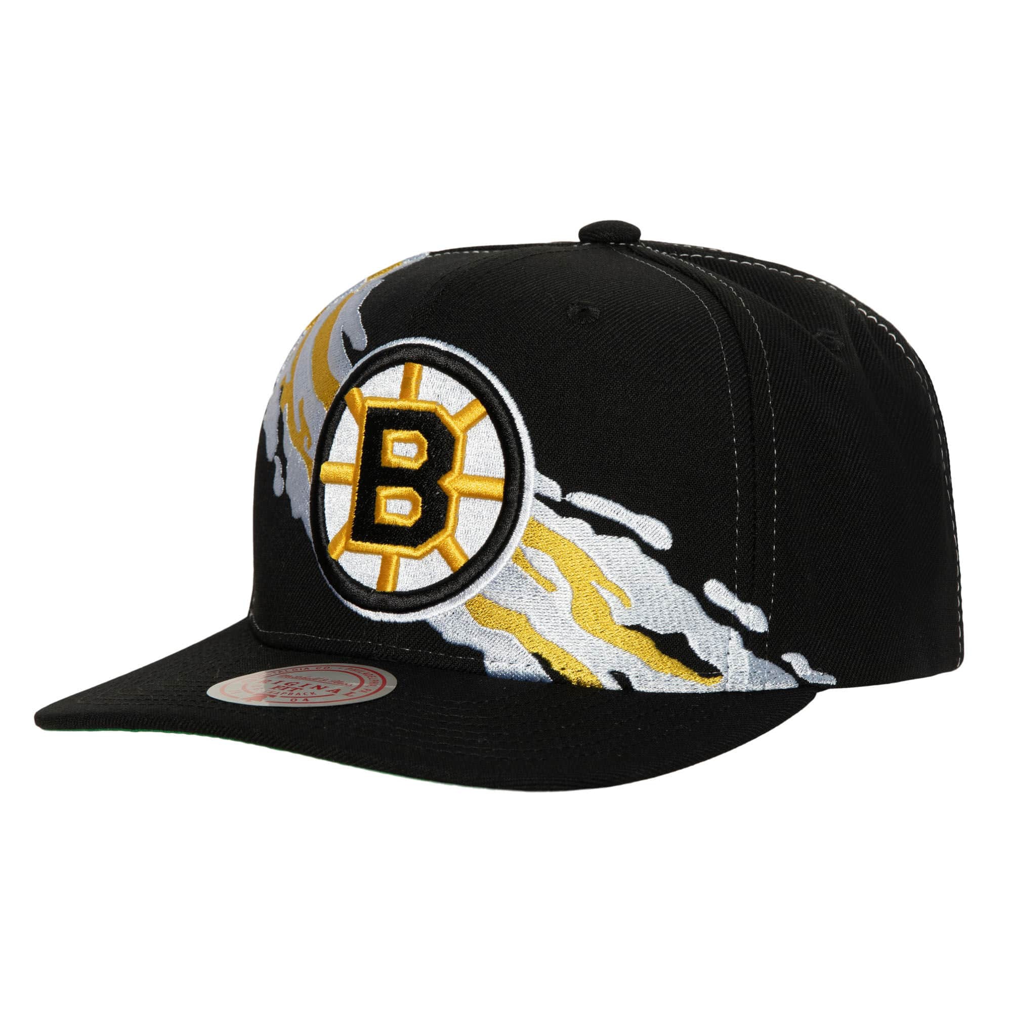 Boston Bruins Paintbrush Mitchell & Ness Snapback NHL Cap Schwarz