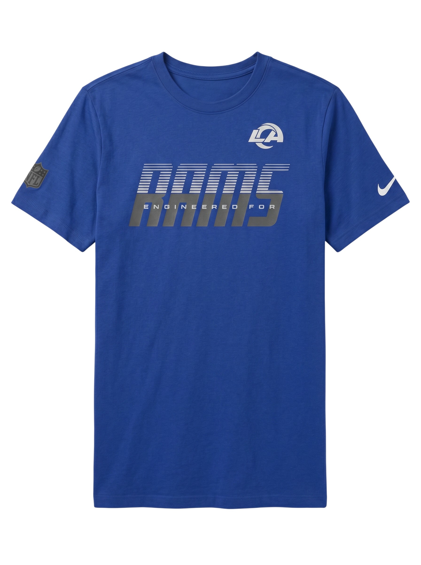Los Angeles Rams 2026 NFL Sideline Team Issue Dri-Fit T-Shirt Blau