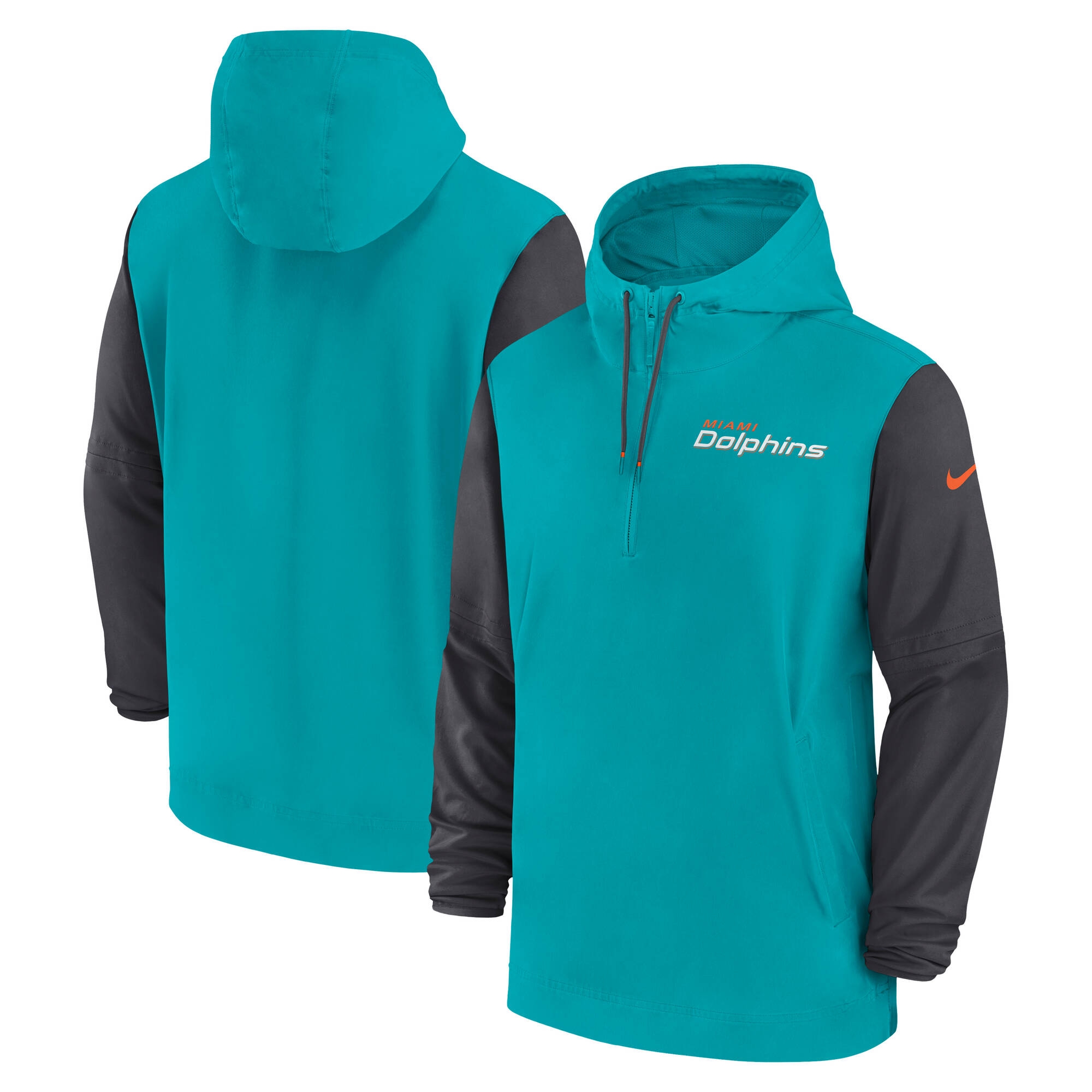 Miami Dolphins 2024 NFL Sideline Pre-Game Nike Lightweight Player Jacke Aqua