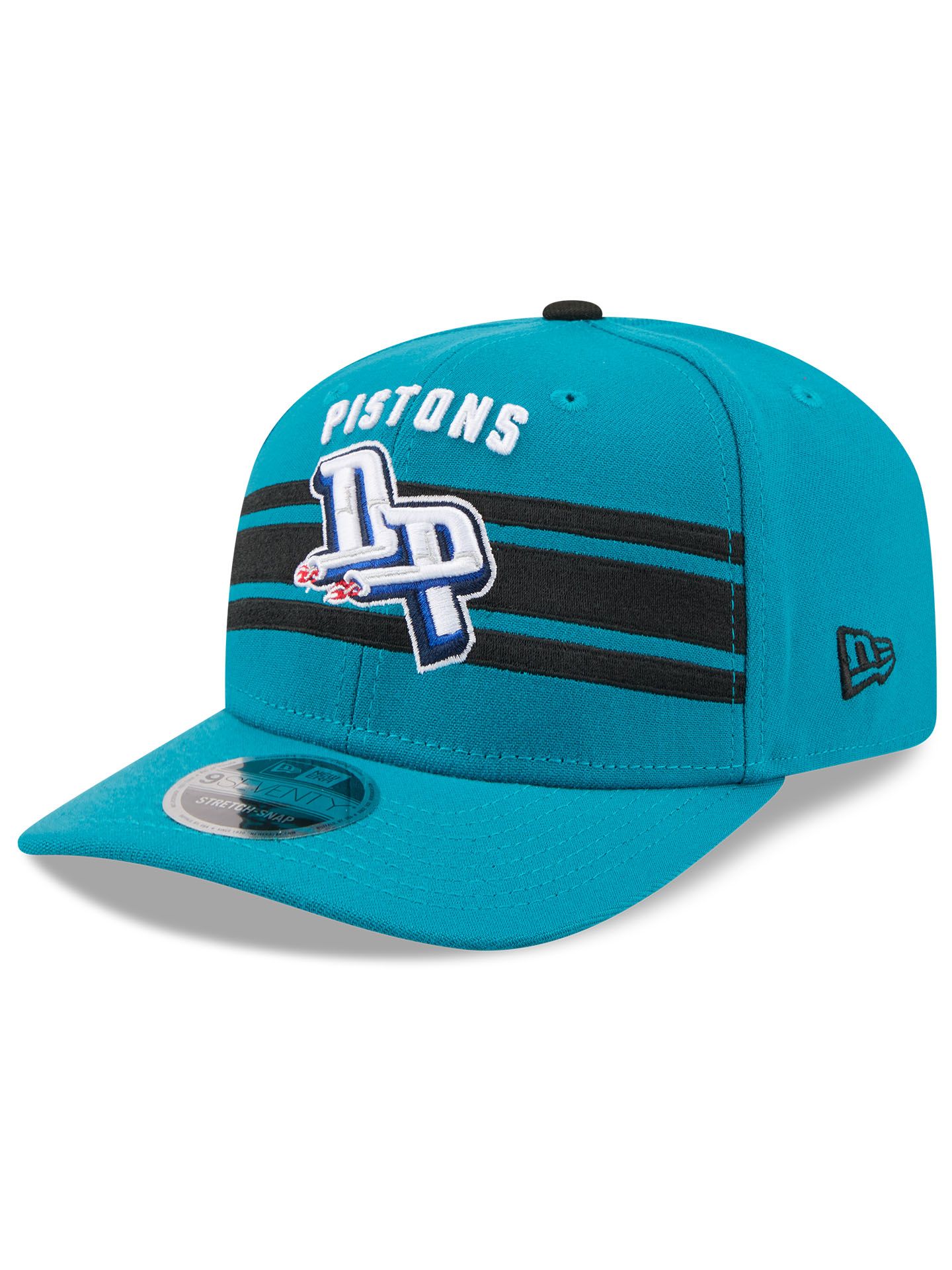 Detroit Pistons 2026 NBA Tip-Off 9SEVENTY Hardwood Classics Stretch-Snap Cap Türkis