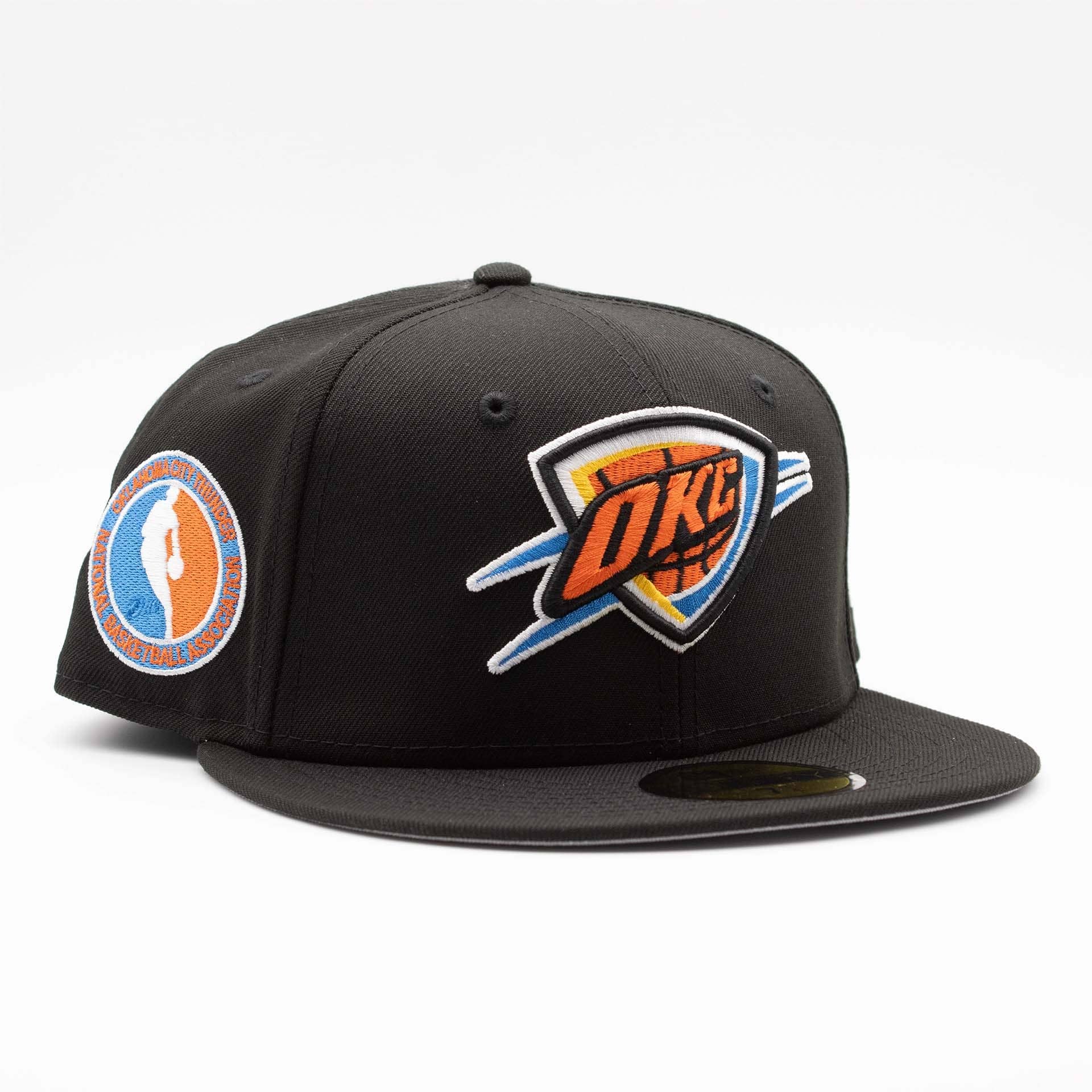 Oklahoma City Thunder NBA Side Patch 59FIFTY Fitted Cap Schwarz