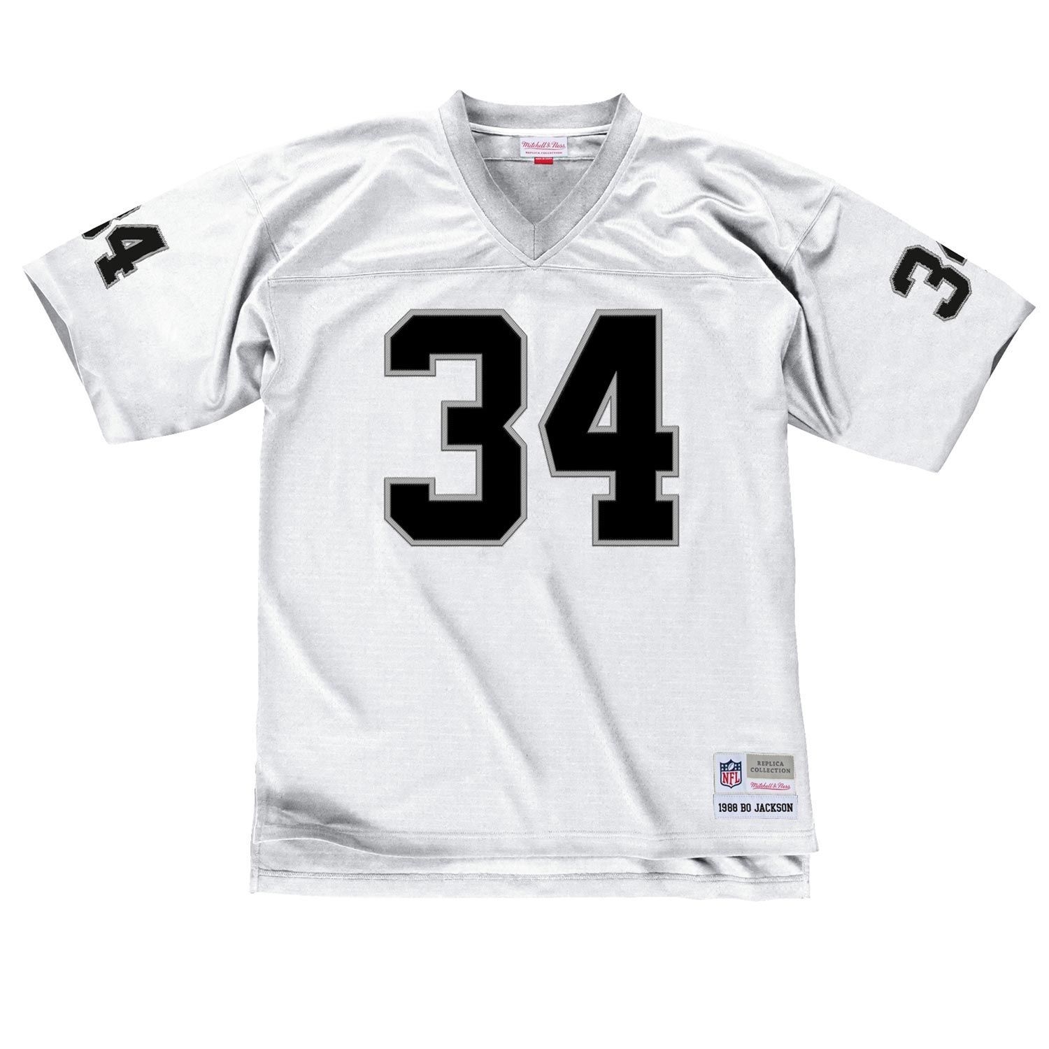 Bo Jackson #34 Los Angeles Raiders Mitchell & Ness Throwback NFL Trikot Weiß