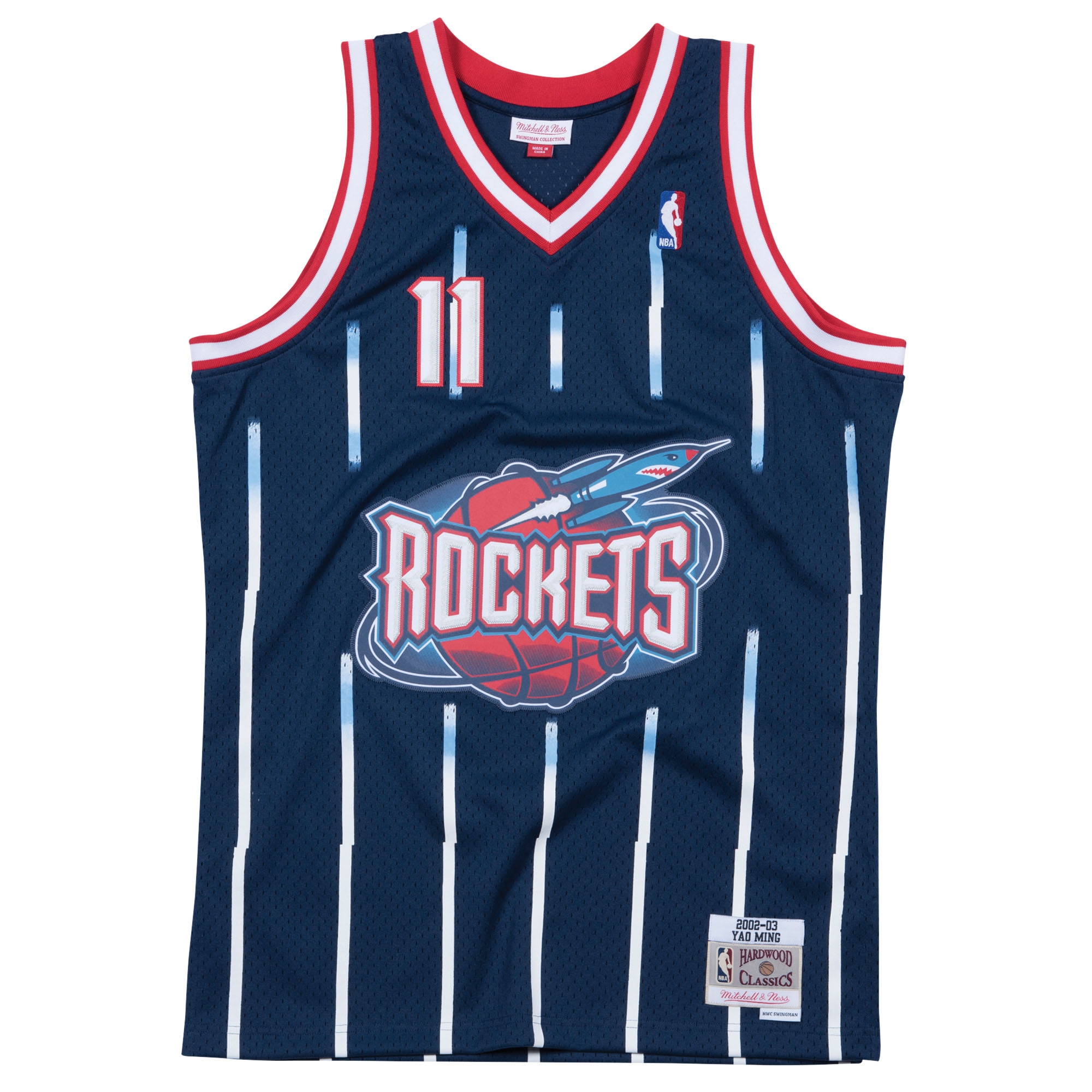 Yao Ming #11 Houston Rockets 2002-03 Mitchell & Ness Swingman NBA Trikot