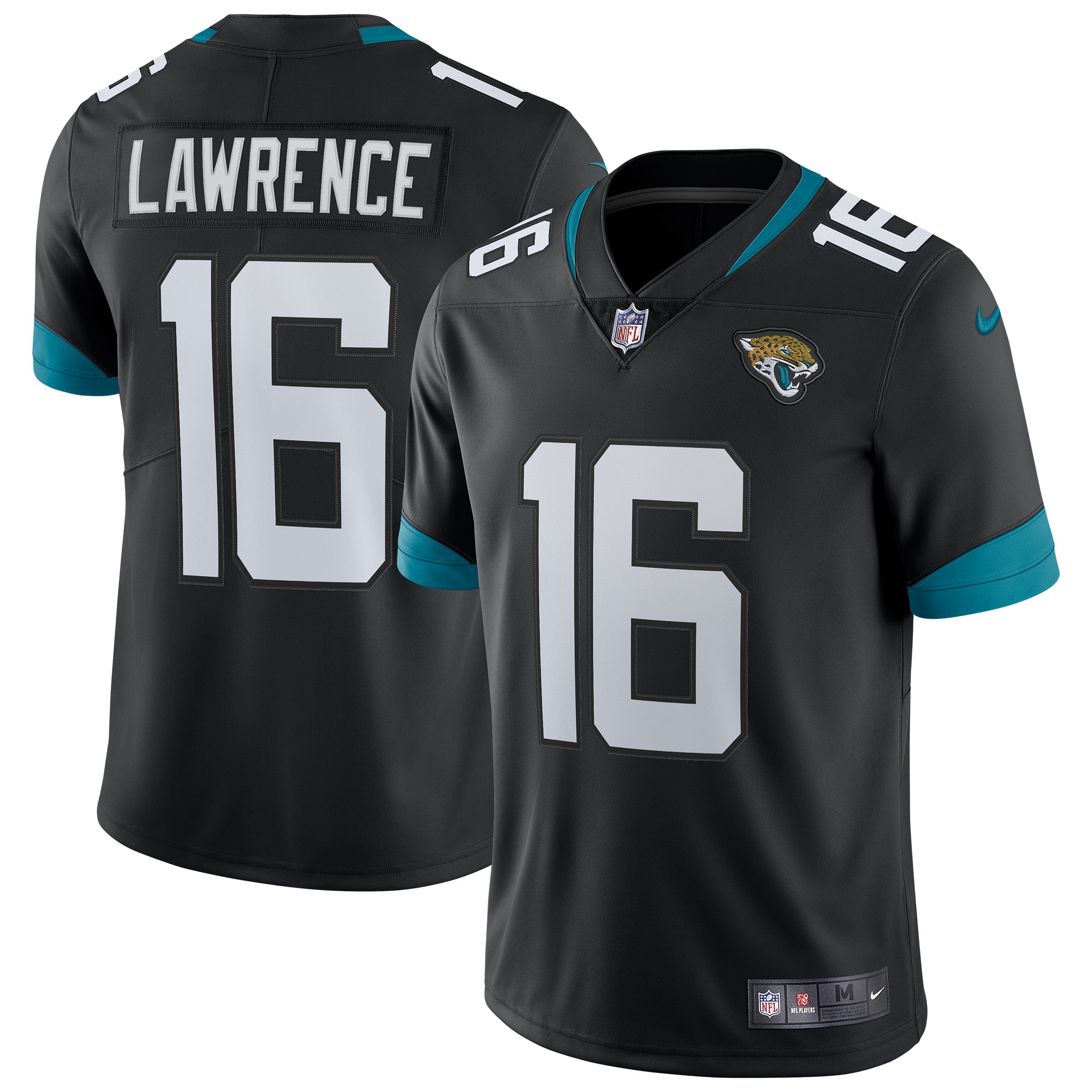 Trevor Lawrence #16 Jacksonville Jaguars Nike Vapor Limited NFL Trikot Schwarz