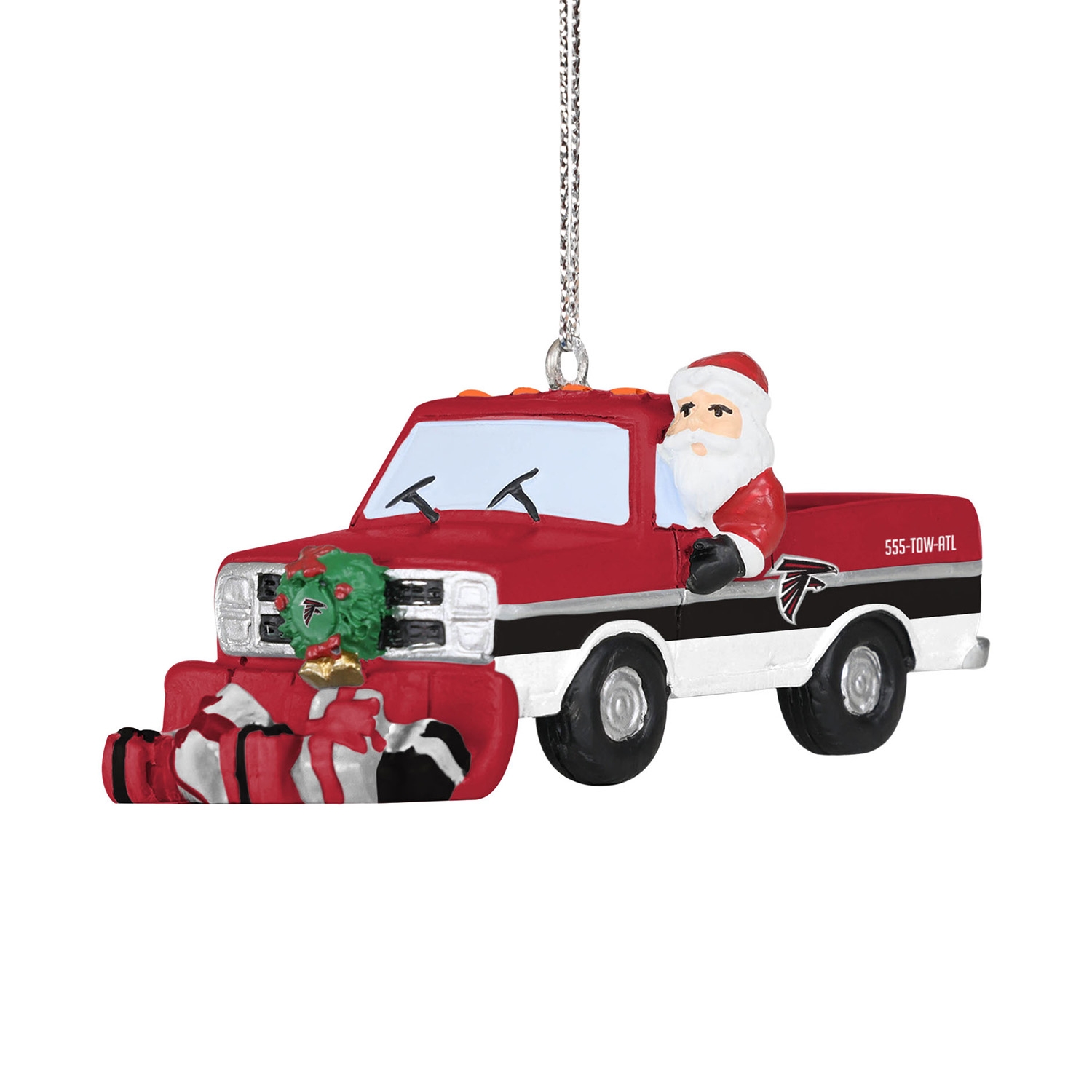 Atlanta Falcons NFL Snow Plow Truck Weihnachtsanhänger