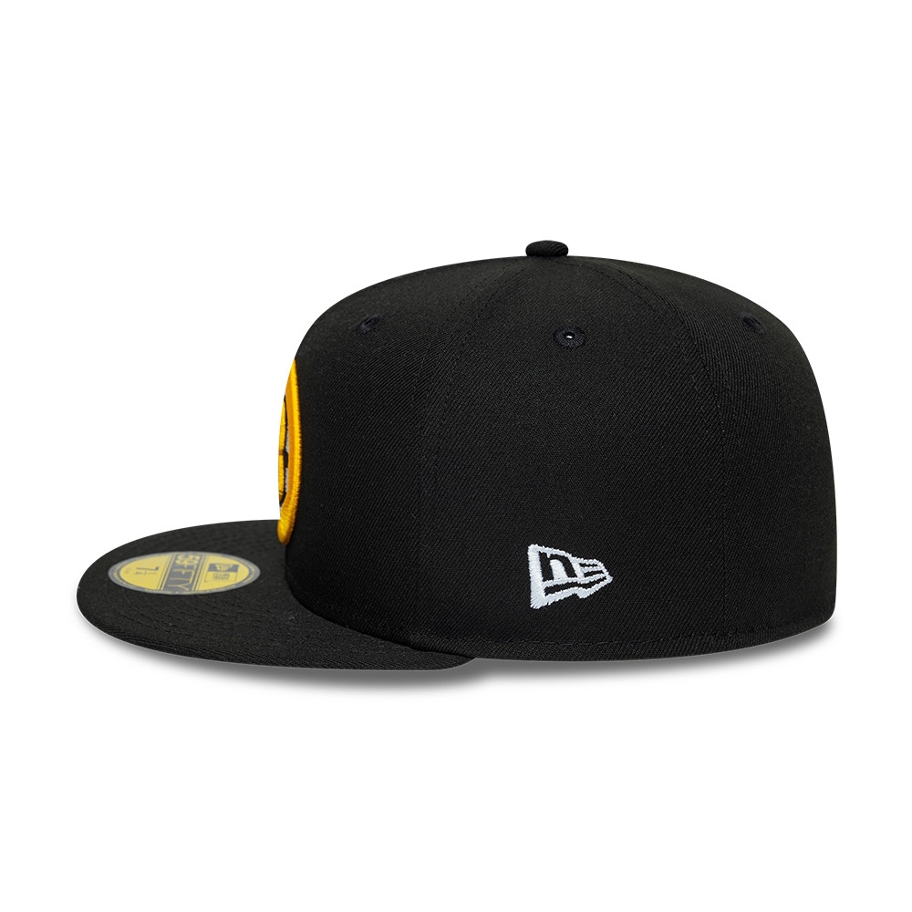 Boston Bruins Basic Logo 59FIFTY Fitted NHL Cap Schwarz