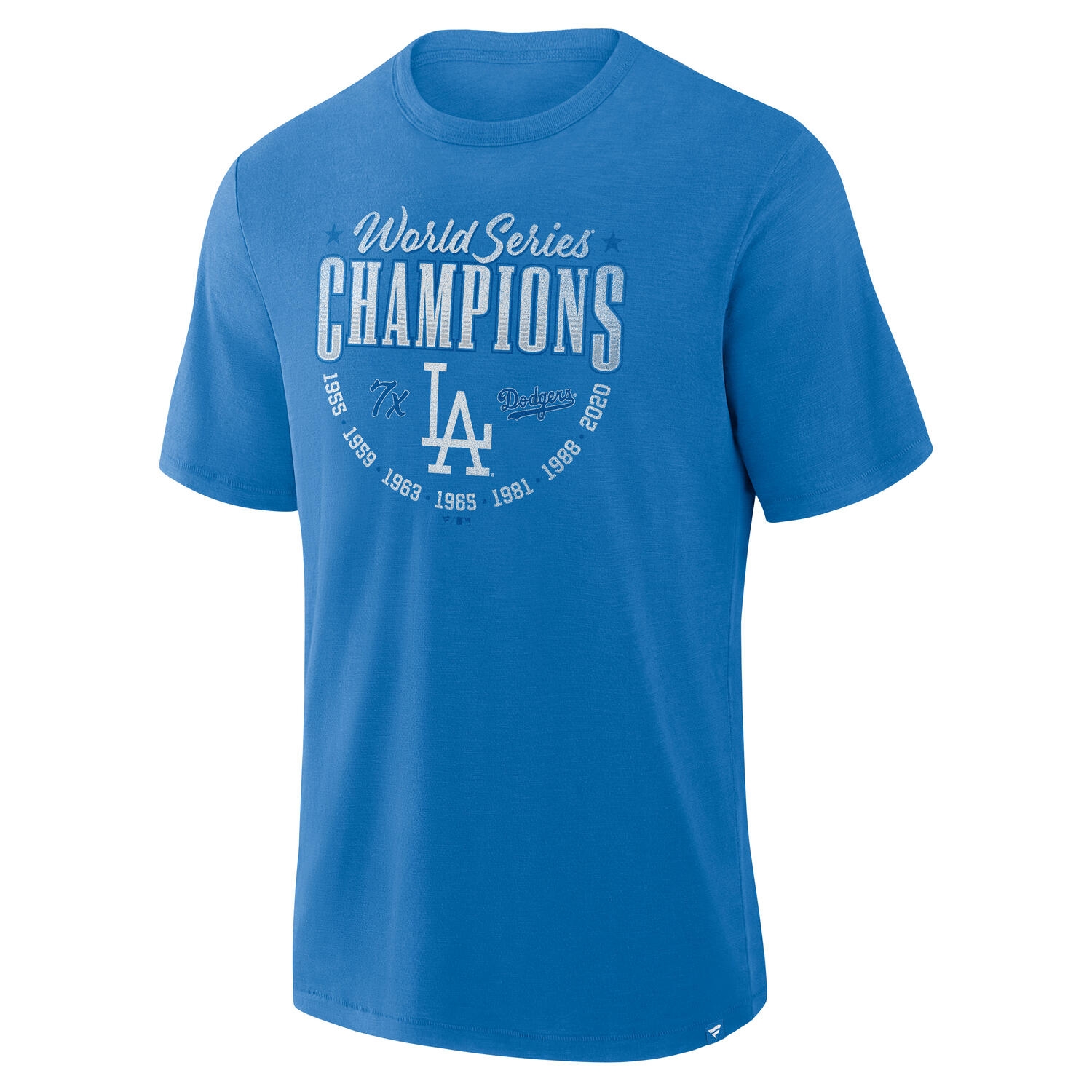 Los Angeles Dodgers Retro Stadium Slub MLB T-Shirt Blau