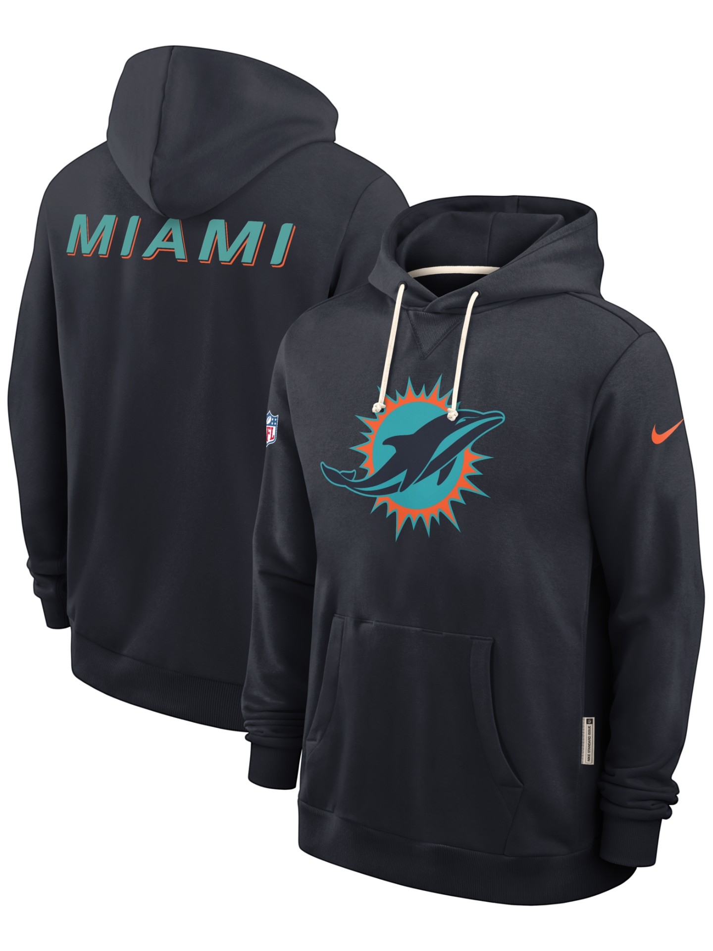 Miami Dolphins 2026 NFL Rivalries Sideline Standard Issue Hoodie Navy