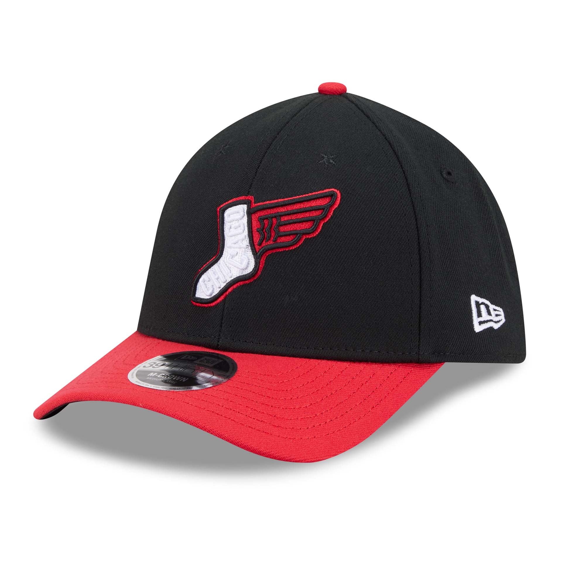 Chicago White Sox MLB City Connect 39THIRTY M-Crown Flex Alternate Cap Black