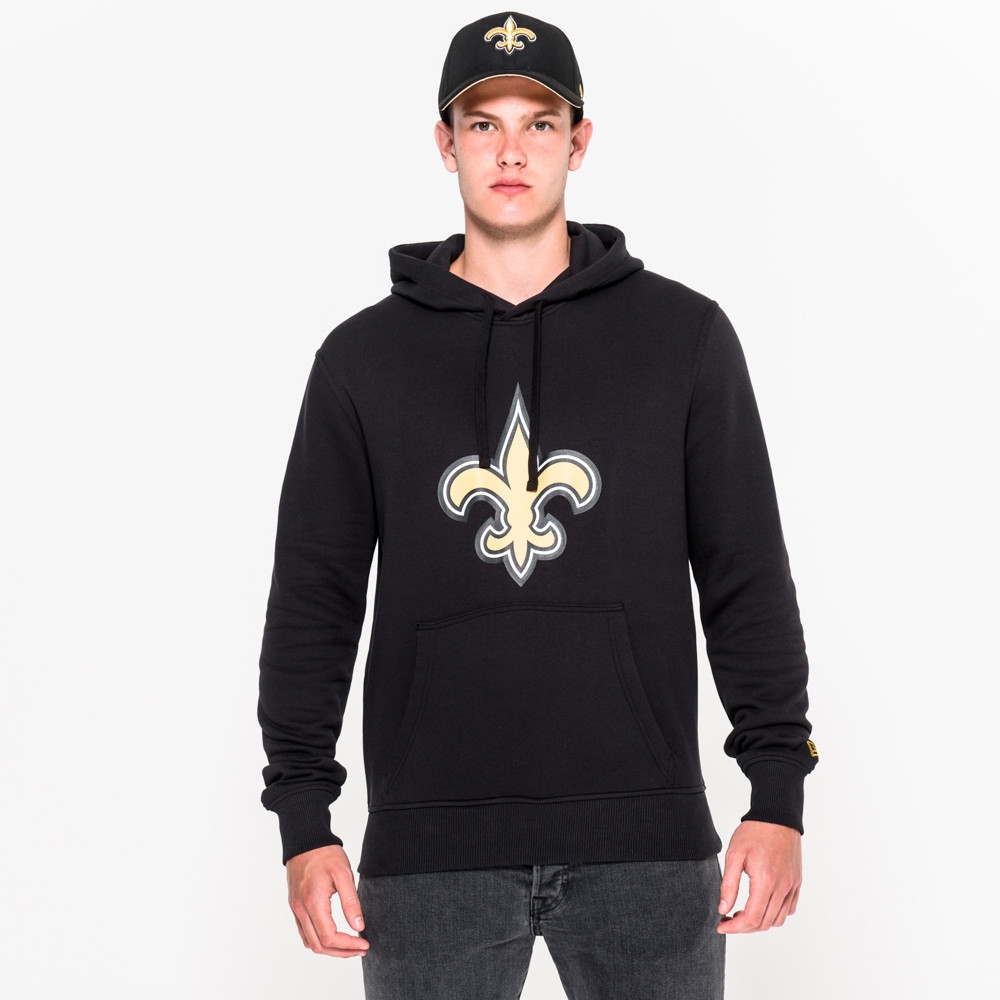 New Orleans Saints Logo Hoodie NFL Sweatshirt Schwarz