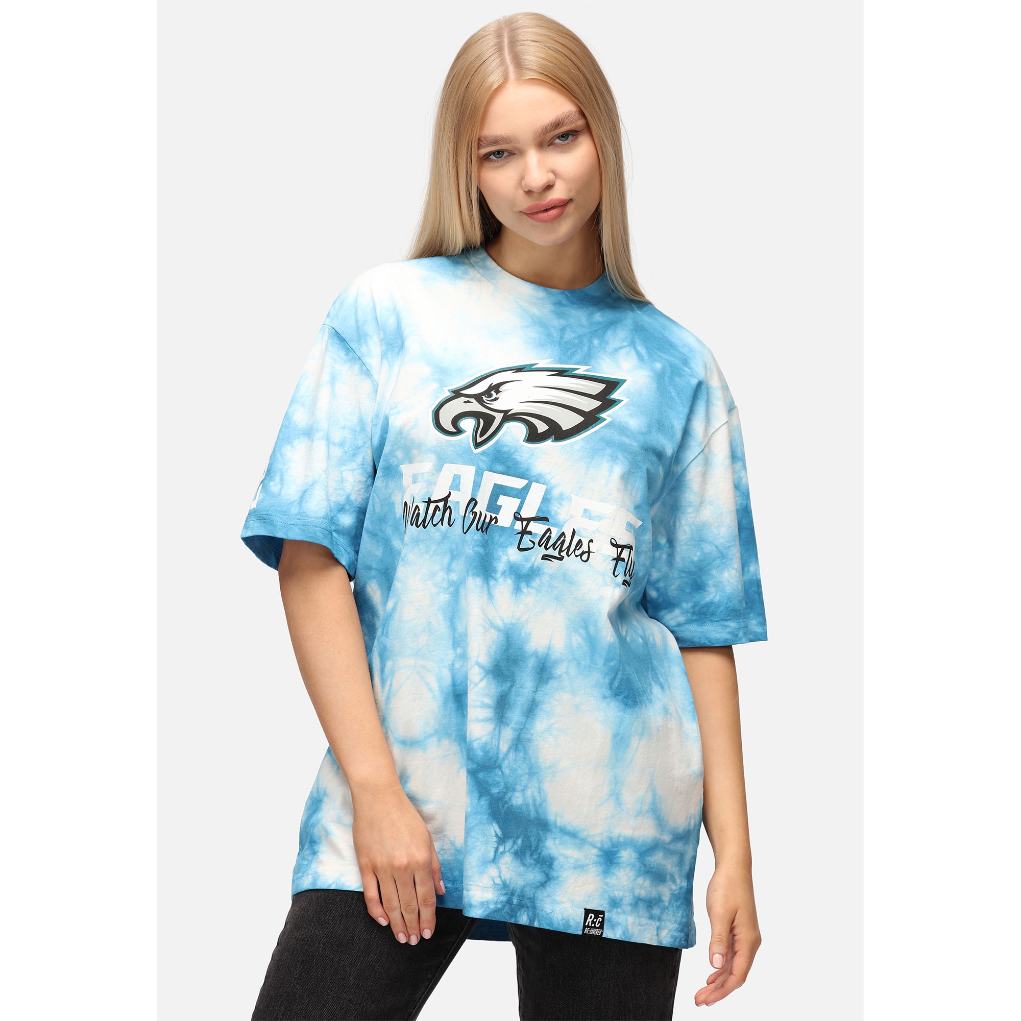 Philadelphia Eagles Tie-Dye Recovered Relaxed NFL T-Shirt