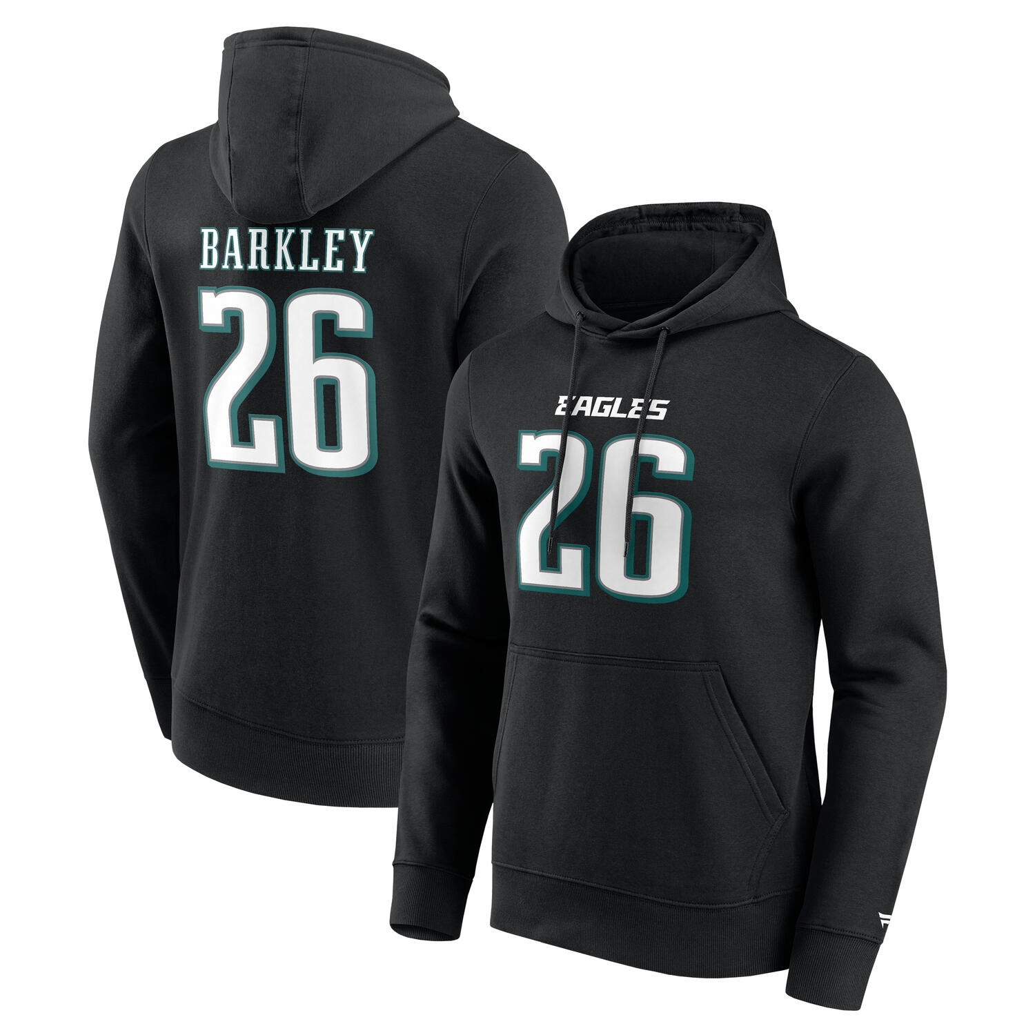 Saquon Barkley #26 Philadelphia Eagles Player NFL Hoodie Schwarz