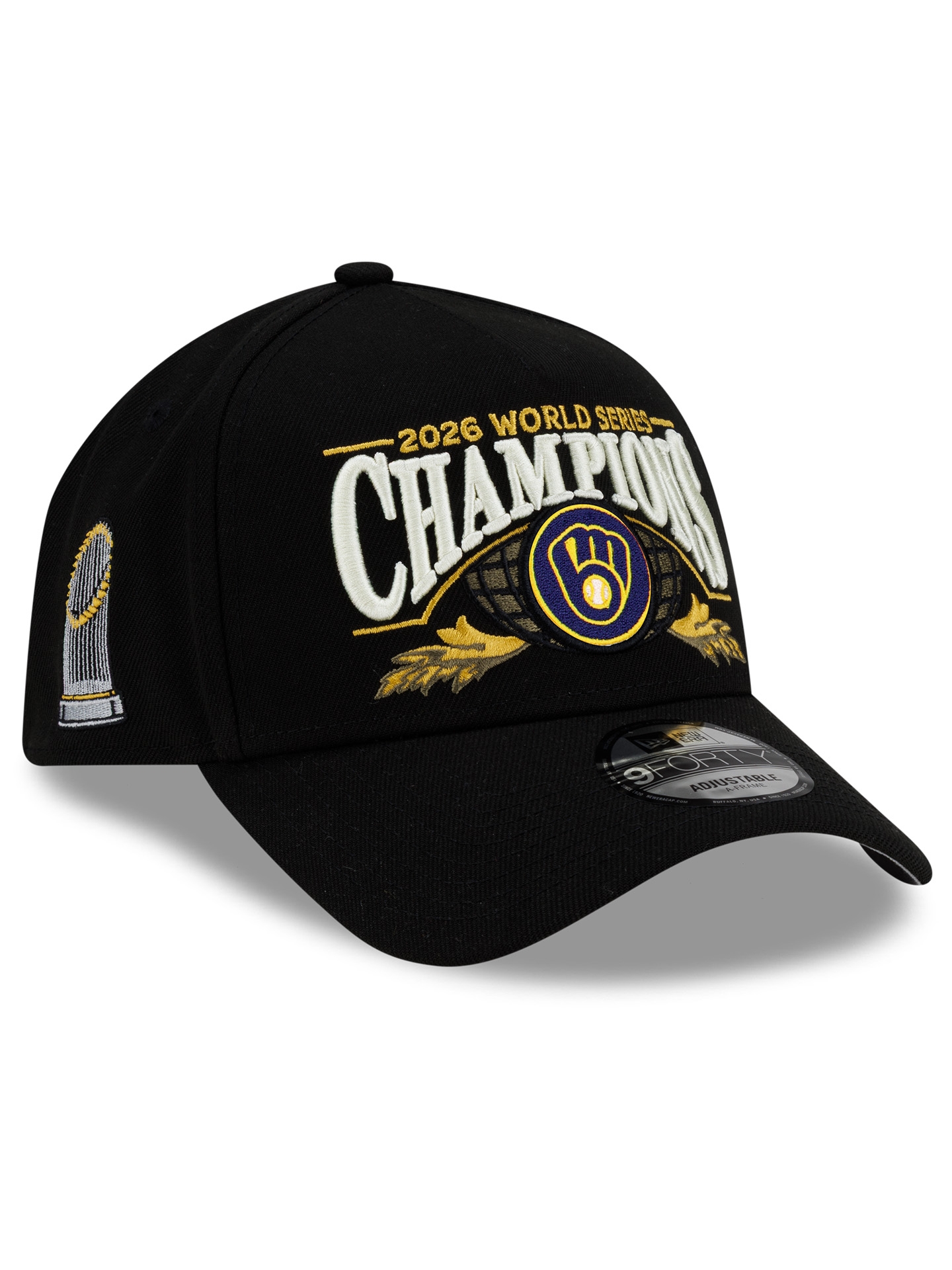 Milwaukee Brewers 2026 World Series Champions 9FORTY A-Frame Snapback Cap