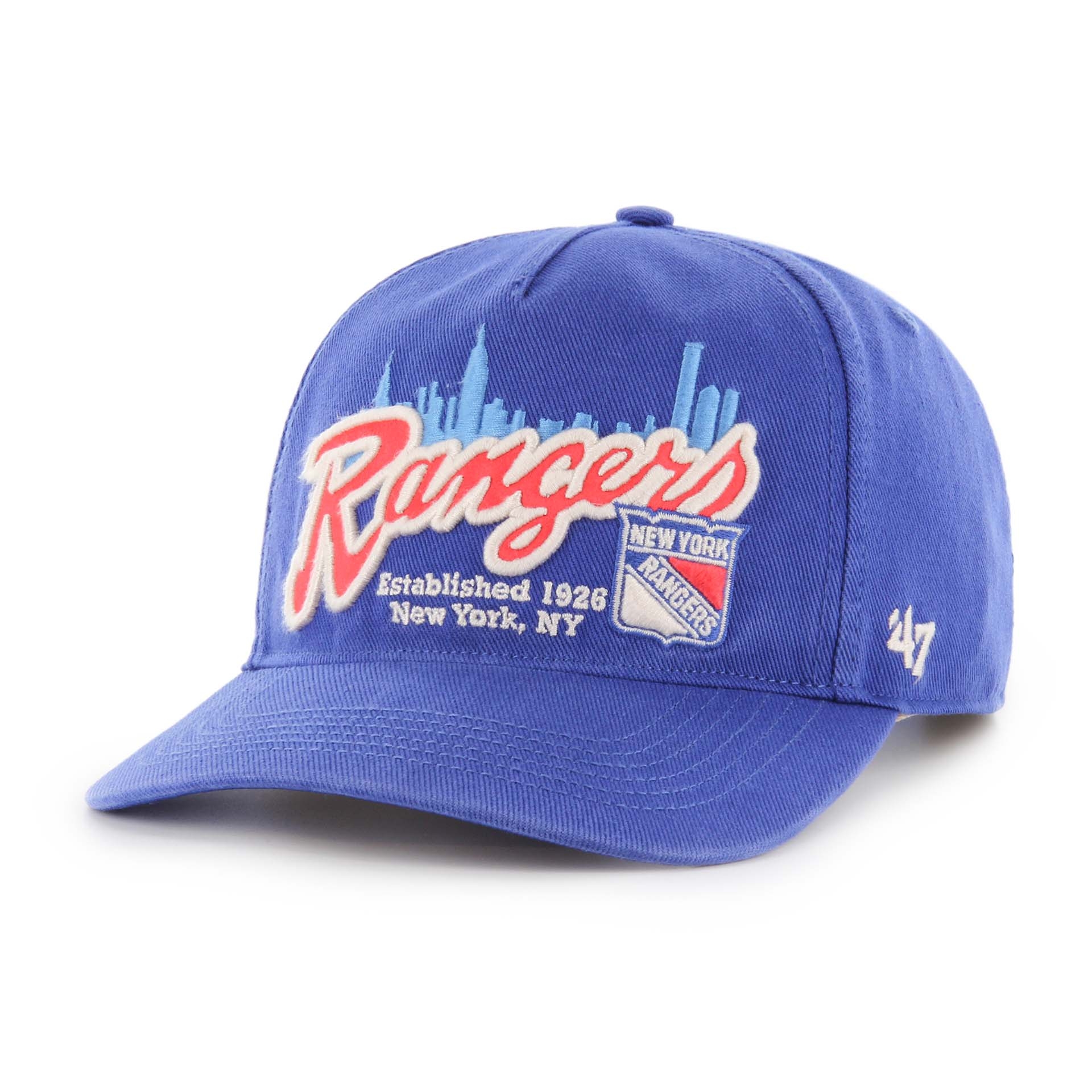 New York Rangers Hitch Charlton '47 Adjustable NHL Cap Blau