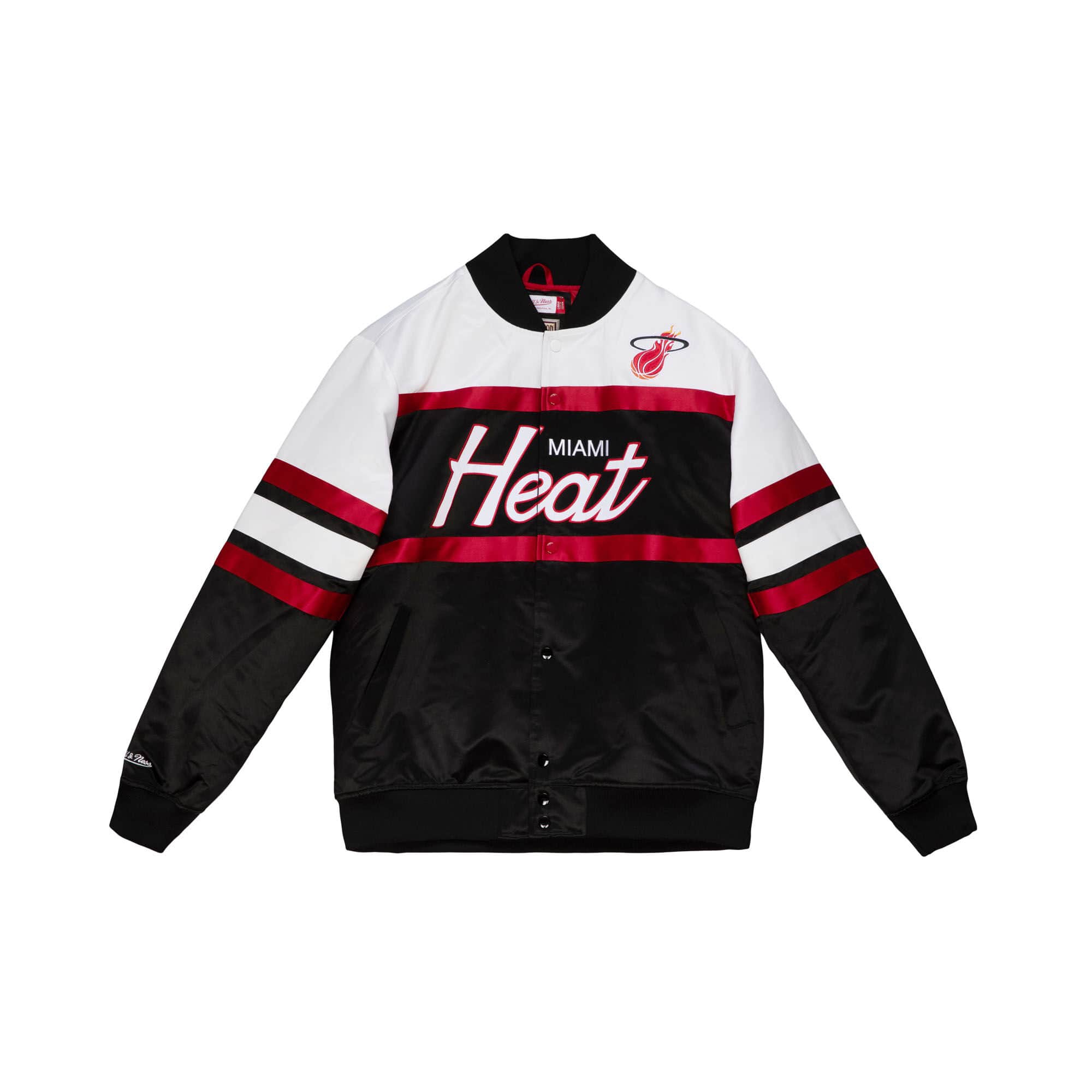 Miami Heat Mitchell & Ness Script Heavyweight Satin NBA Jacke