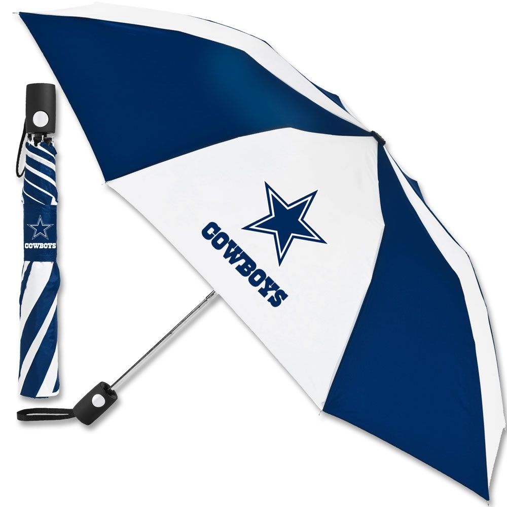 Dallas Cowboys NFL Regenschirm (Taschenschirm mit Automatik)