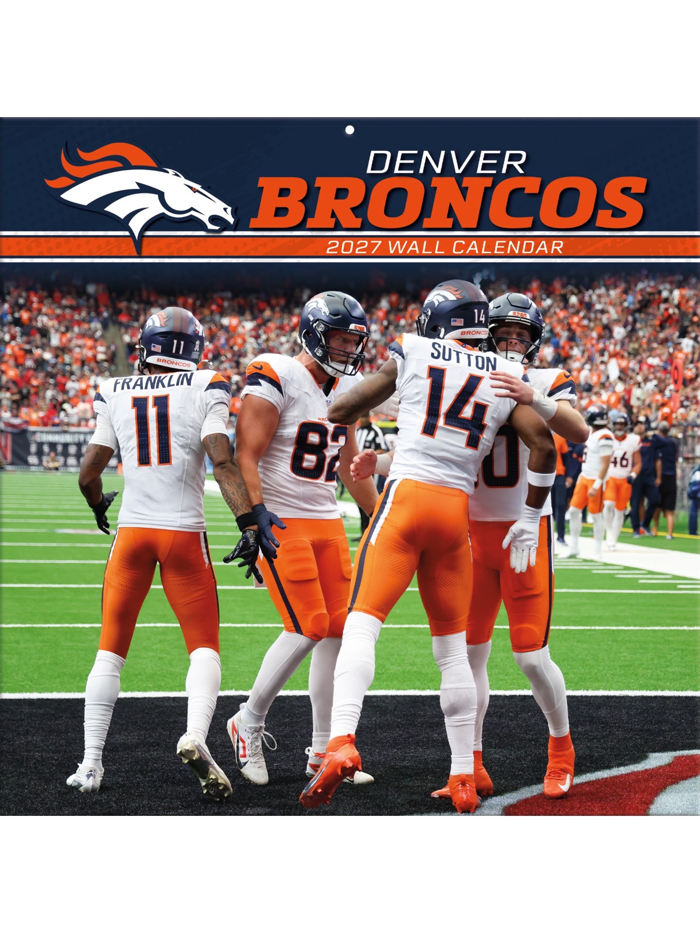 Denver Broncos 2027 NFL Team Wandkalender