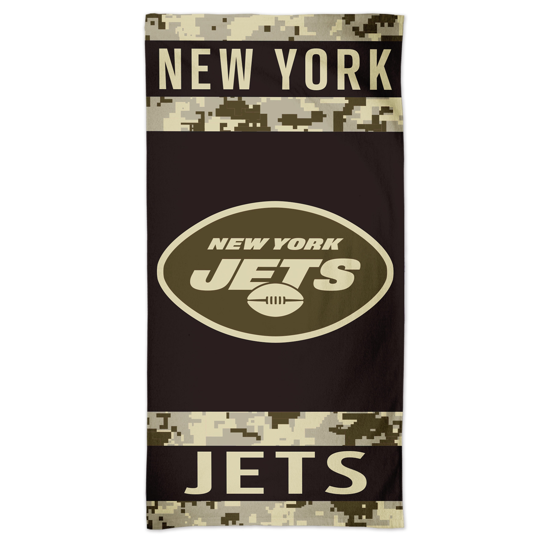 New York Jets Camo Spectra NFL Strandtuch