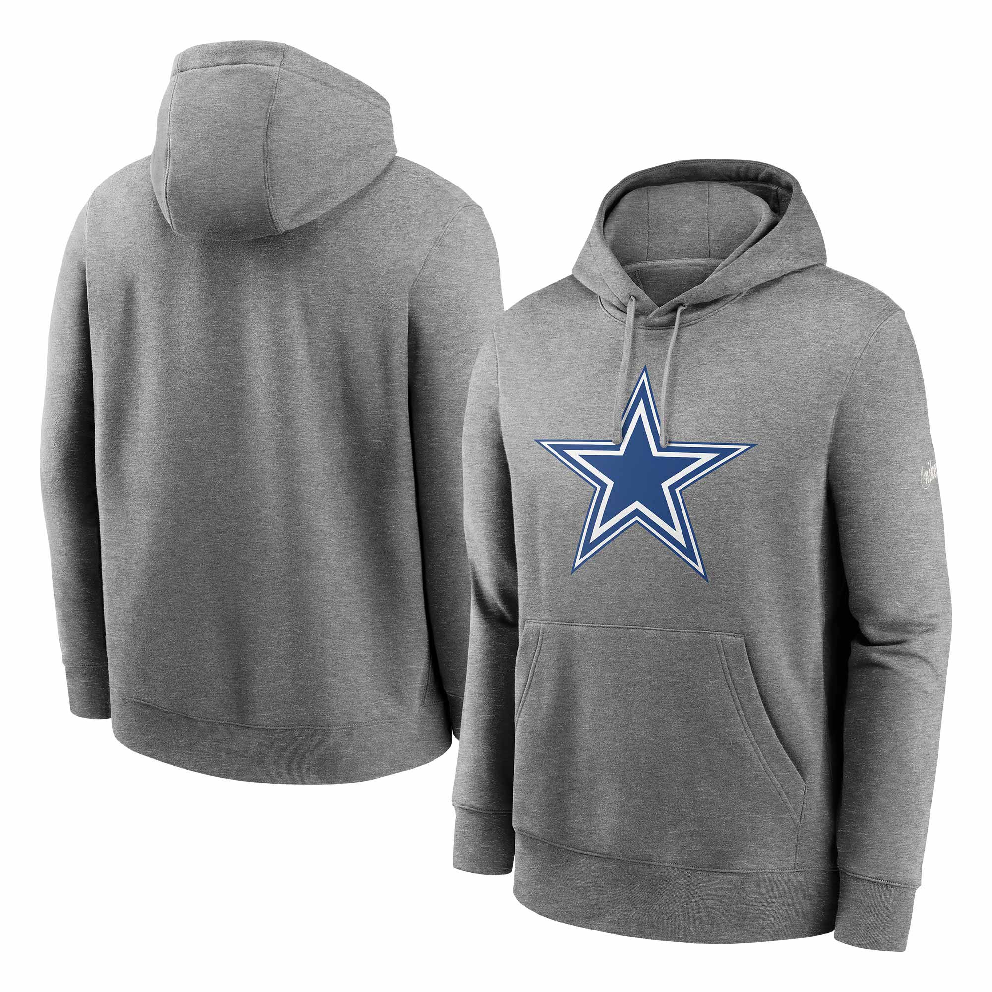 Dallas Cowboys Rewind Throwback Fleece NFL Hoodie Grau