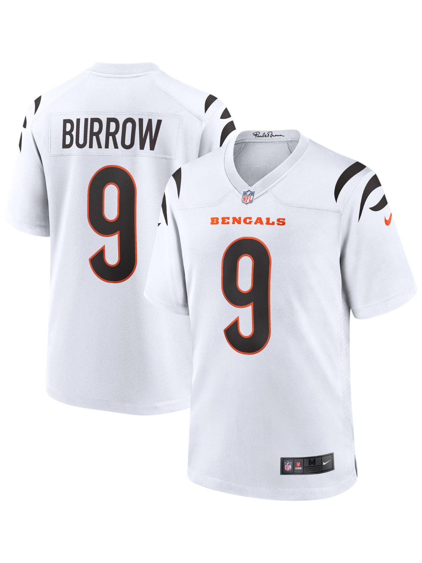 Joe Burrow #9 Cincinnati Bengals Game NFL Football Trikot Weiß