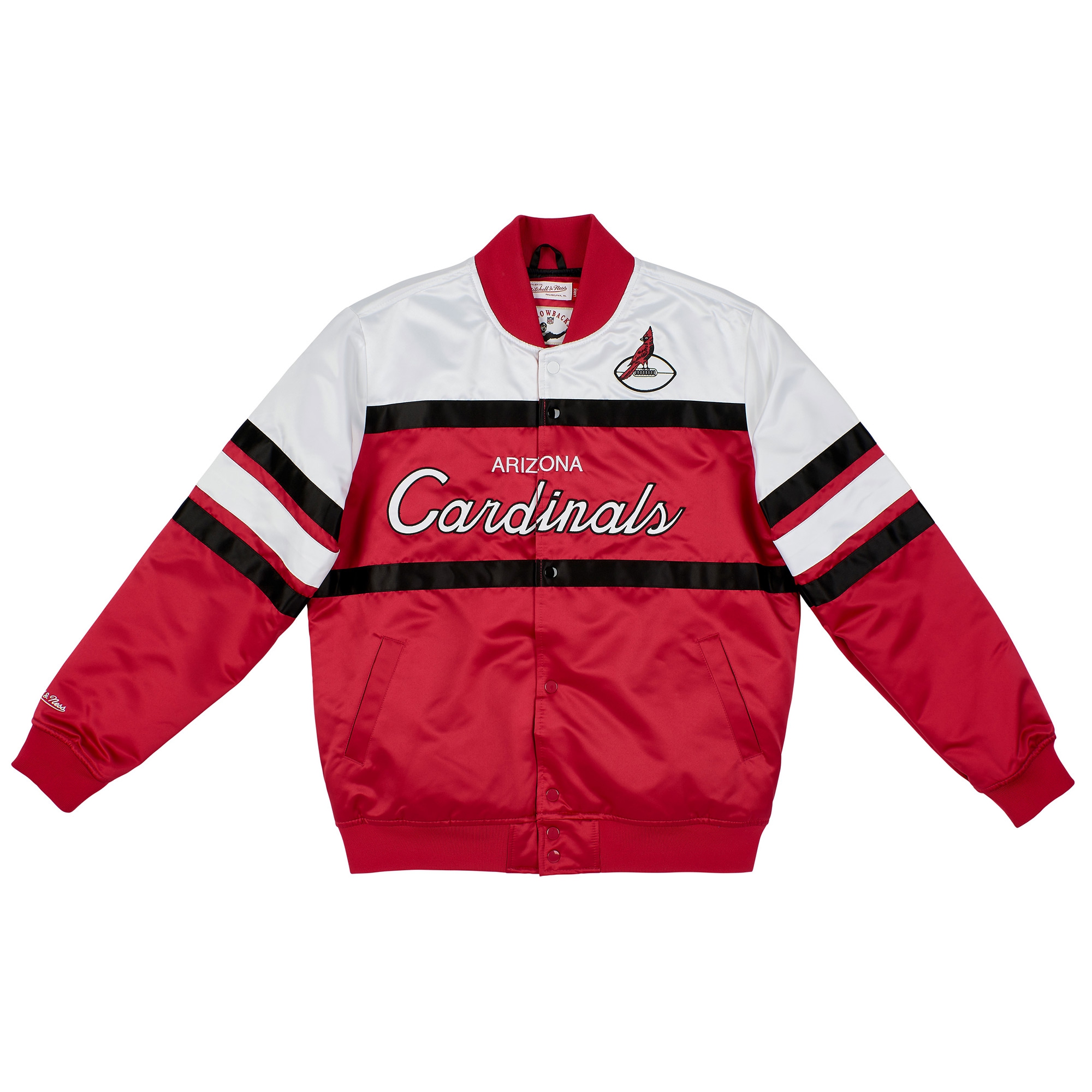 Arizona Cardinals Mitchell & Ness Script Heavyweight Satin NFL Jacke