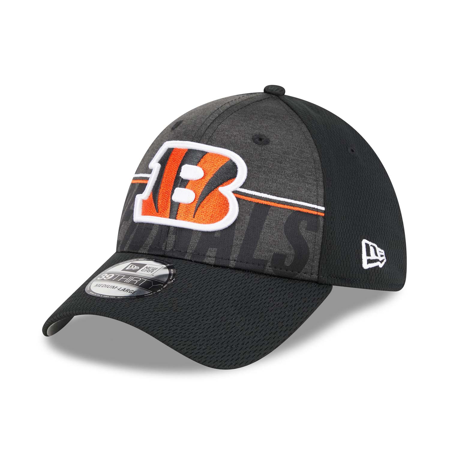 Cincinnati Bengals 2023 NFL Training Camp New Era 39THIRTY Flex Cap Schwarz