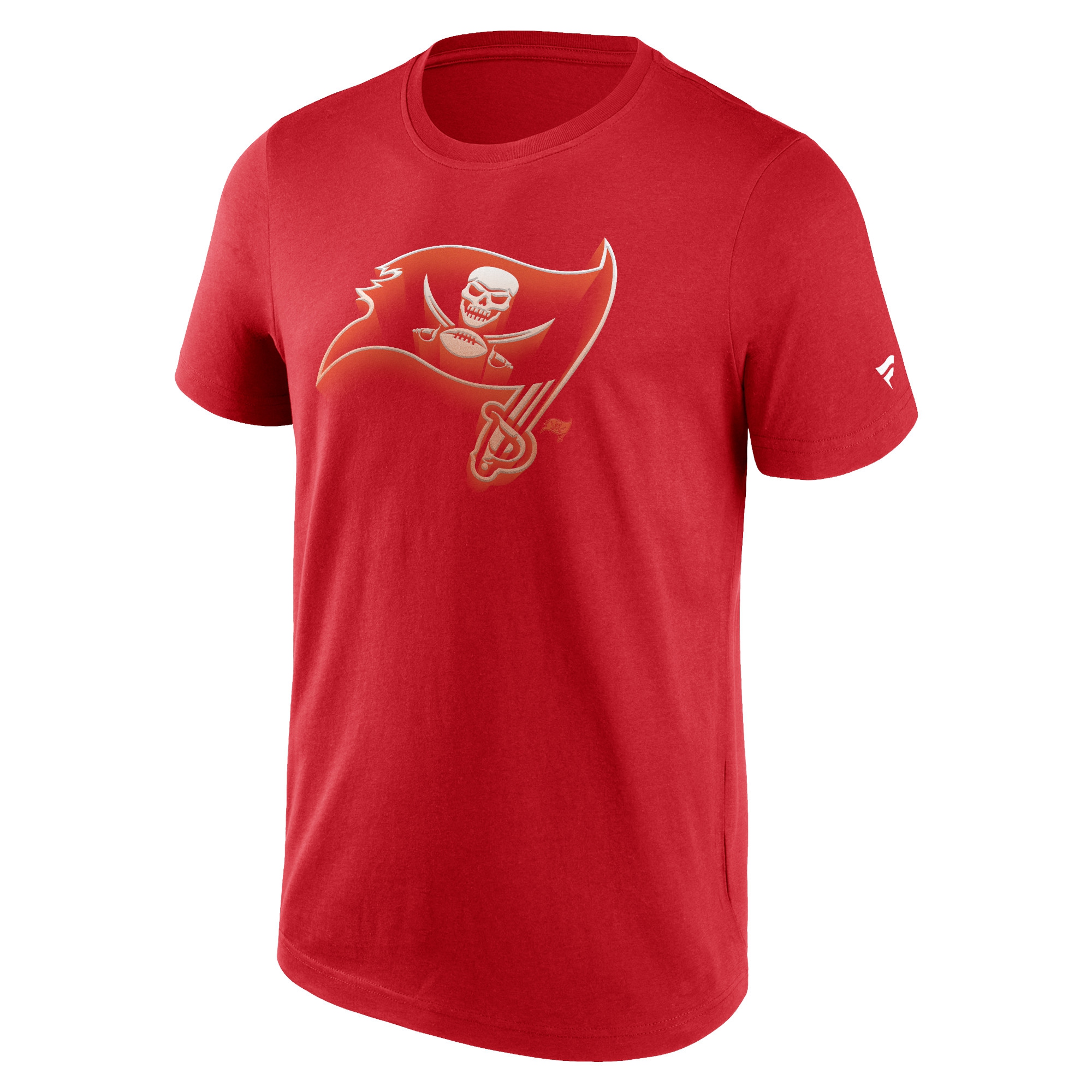 Tampa Bay Buccaneers Chrome Logo NFL T-Shirt Rot
