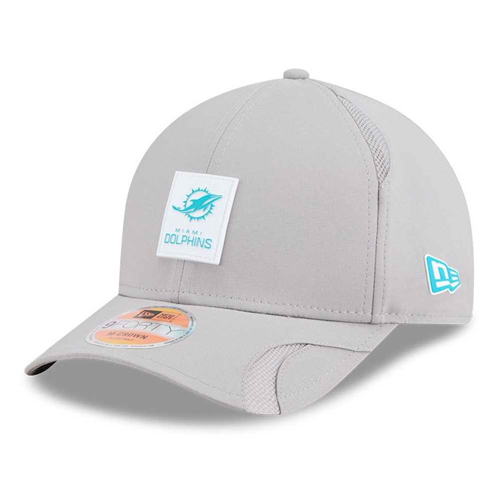 Miami Dolphins 2025 NFL On-Field Sideline 9FORTY M-Crown Cap CW Grau