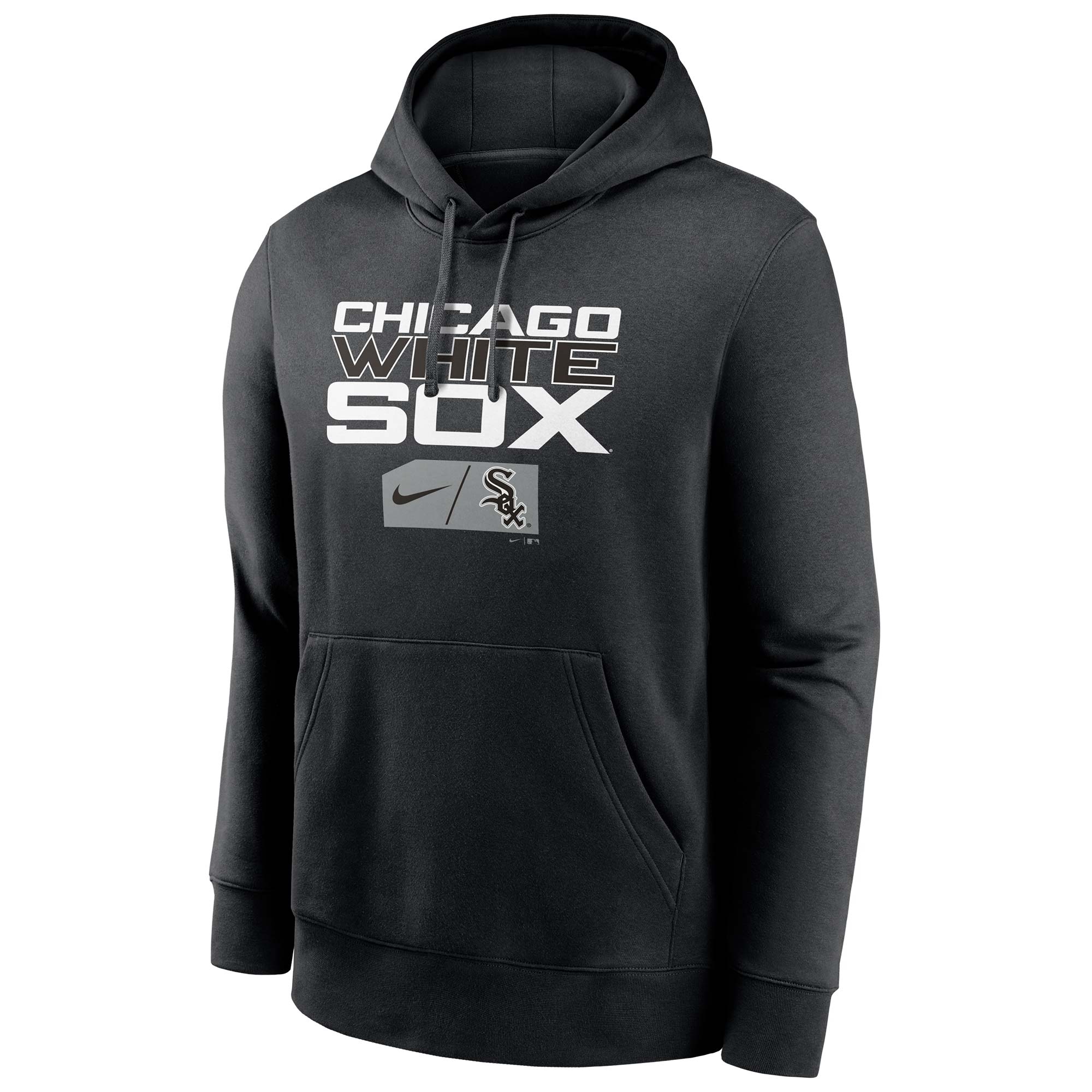 Chicago White Sox Lettering Nike Club Fleece MLB Hoodie Schwarz