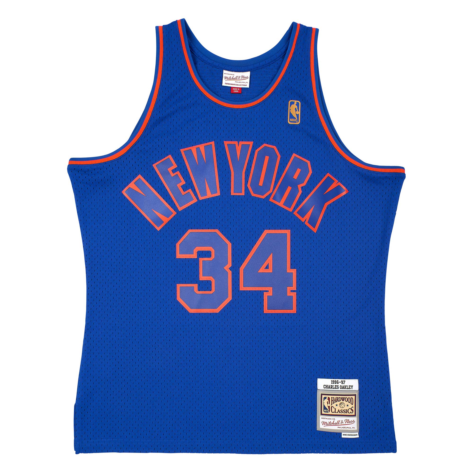 Charles Oakley #34 New York Knicks 1996-97 Mitchell & Ness Swingman NBA Trikot Alternate