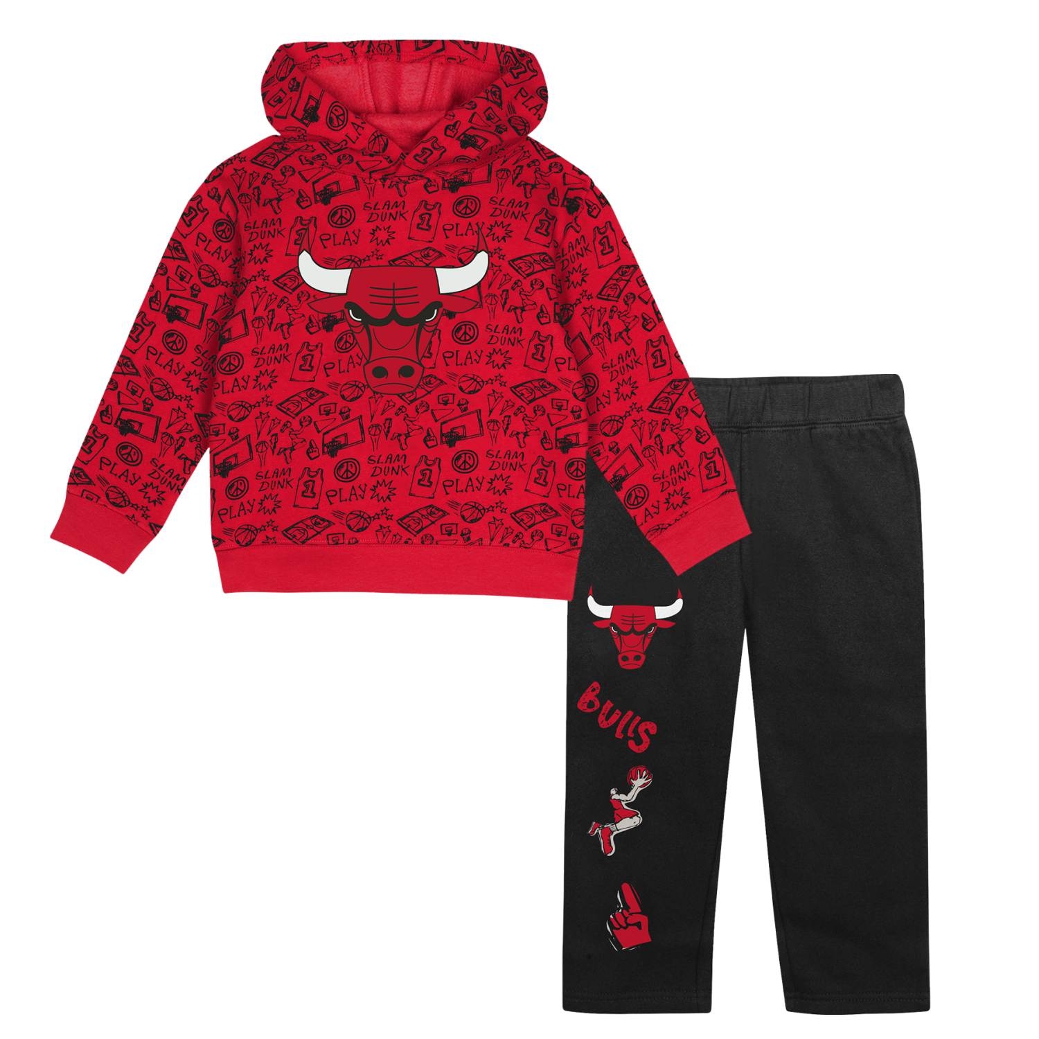 Chicago Bulls Kleinkinder Give & Go NBA Hoodie Sweatpants Set