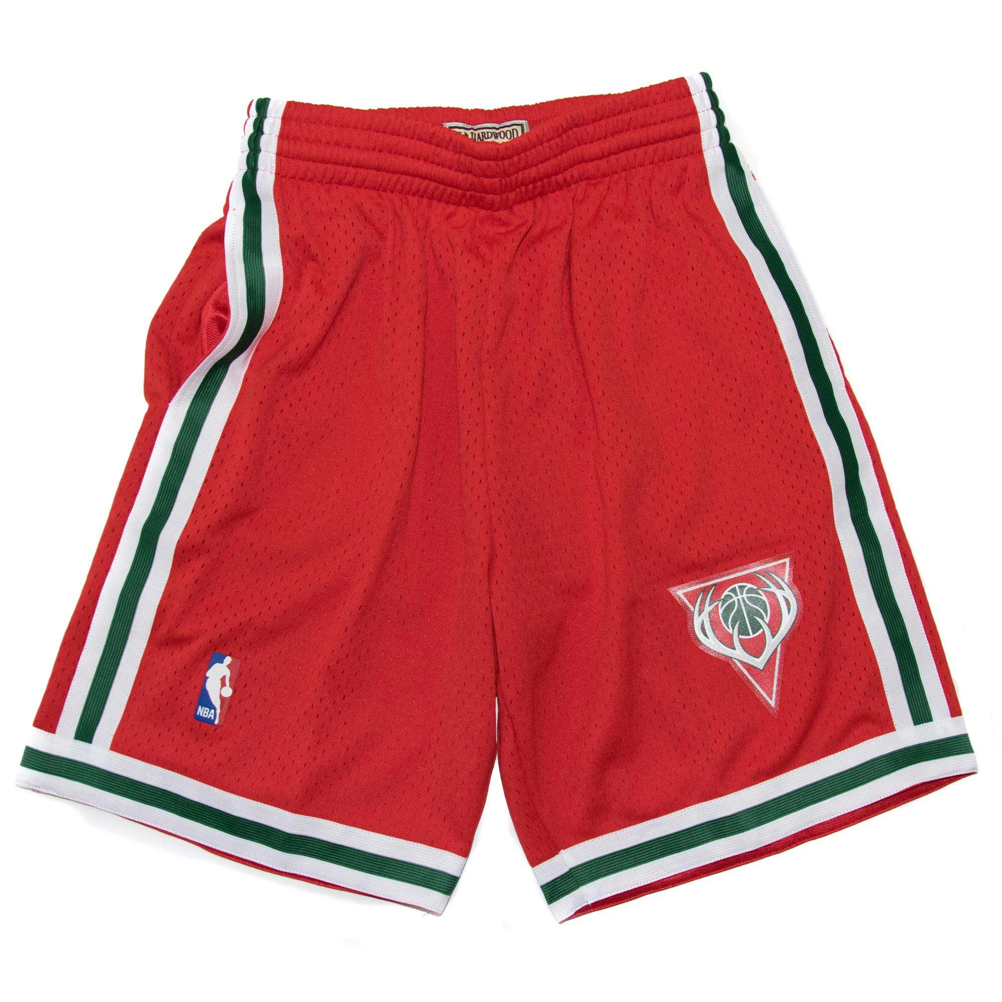 Milwaukee Bucks 2008-09 Mitchell & Ness Swingman NBA Shorts Rot