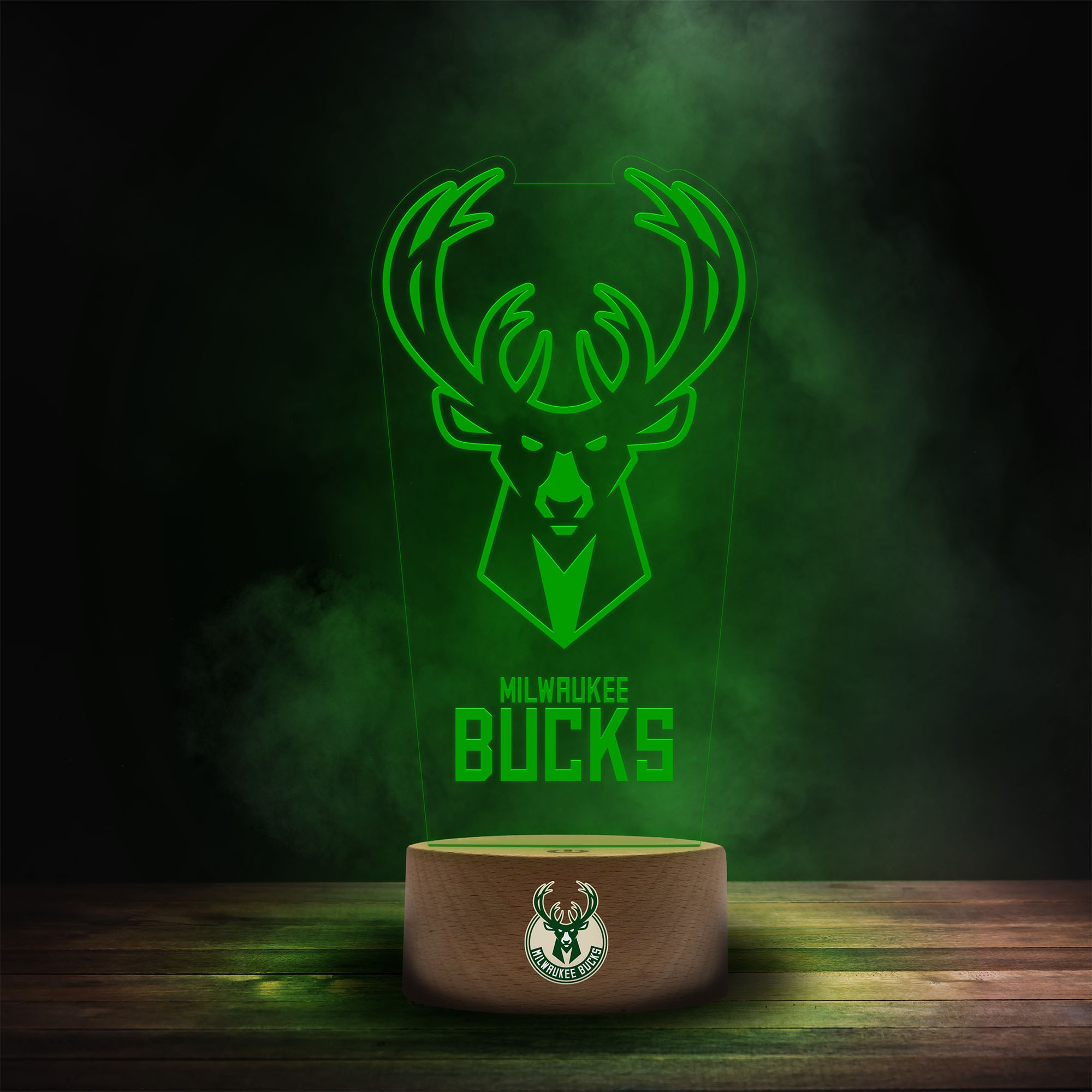 Milwaukee Bucks NBA Team Logo LED-Leuchtschild