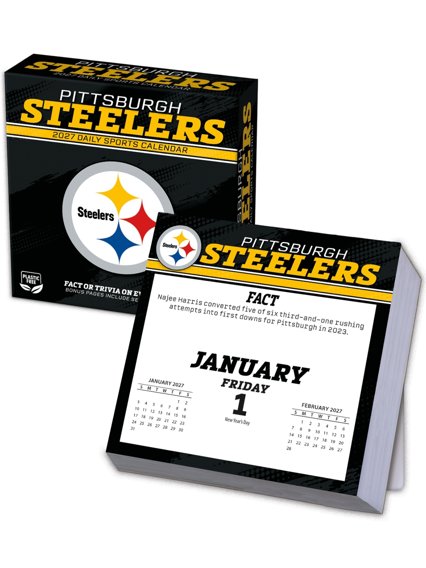 Pittsburgh Steelers 2027 NFL Desk Calendar