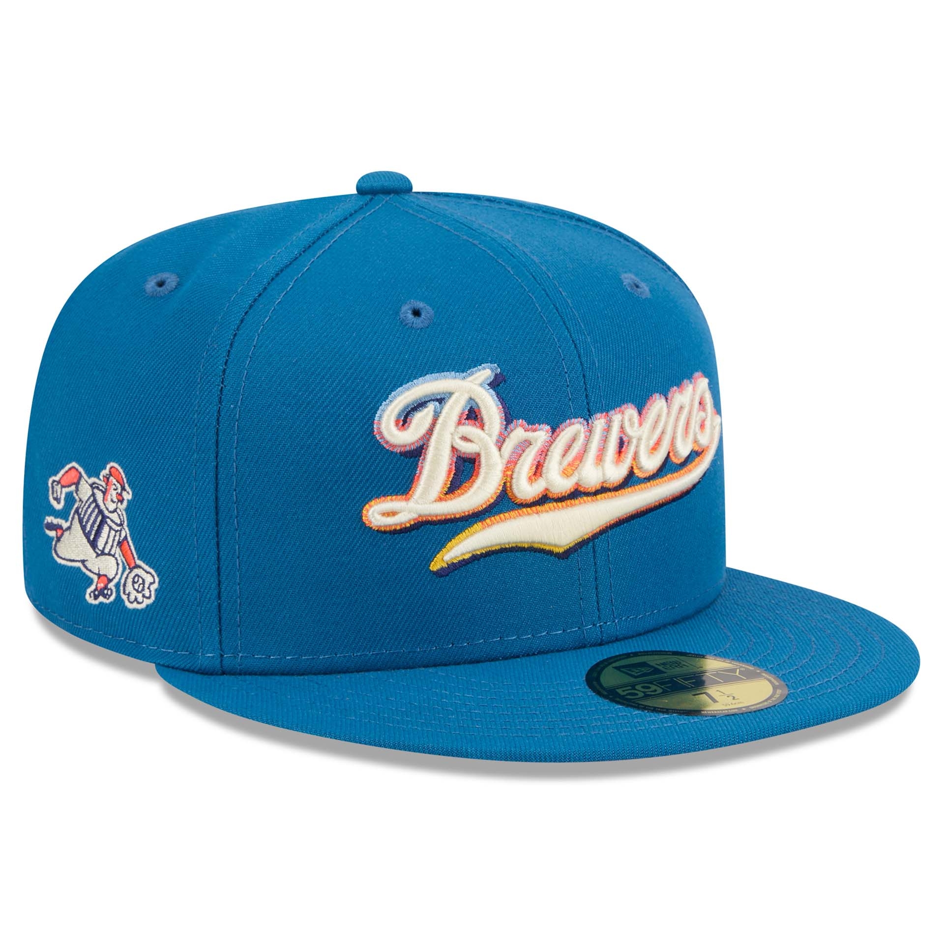 Milwaukee Brewers MLB City Connect Fan Pack 59FIFTY Fitted Cap Blau