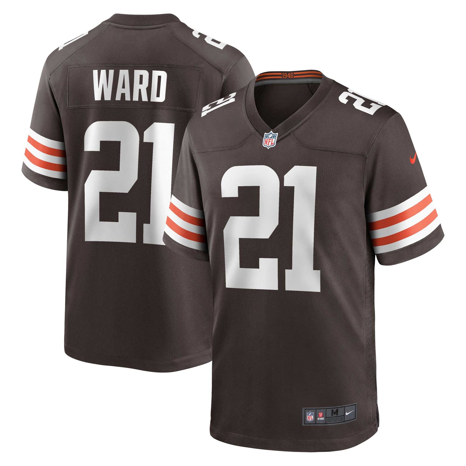 Denzel Ward #21 Cleveland Browns Nike Game NFL Trikot Braun