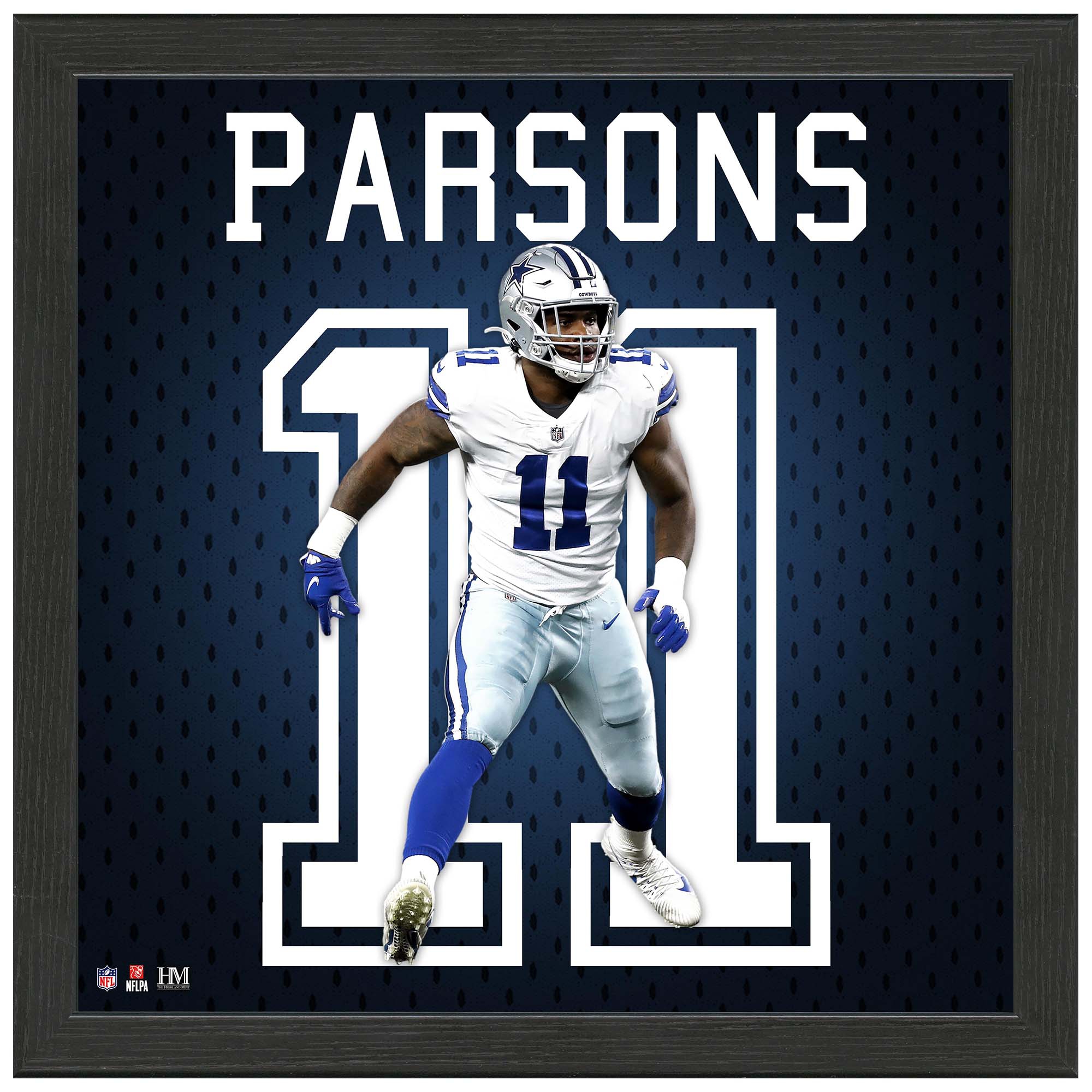 Micah Parsons #11 Dallas Cowboys Jersey Gerahmtes NFL Bild