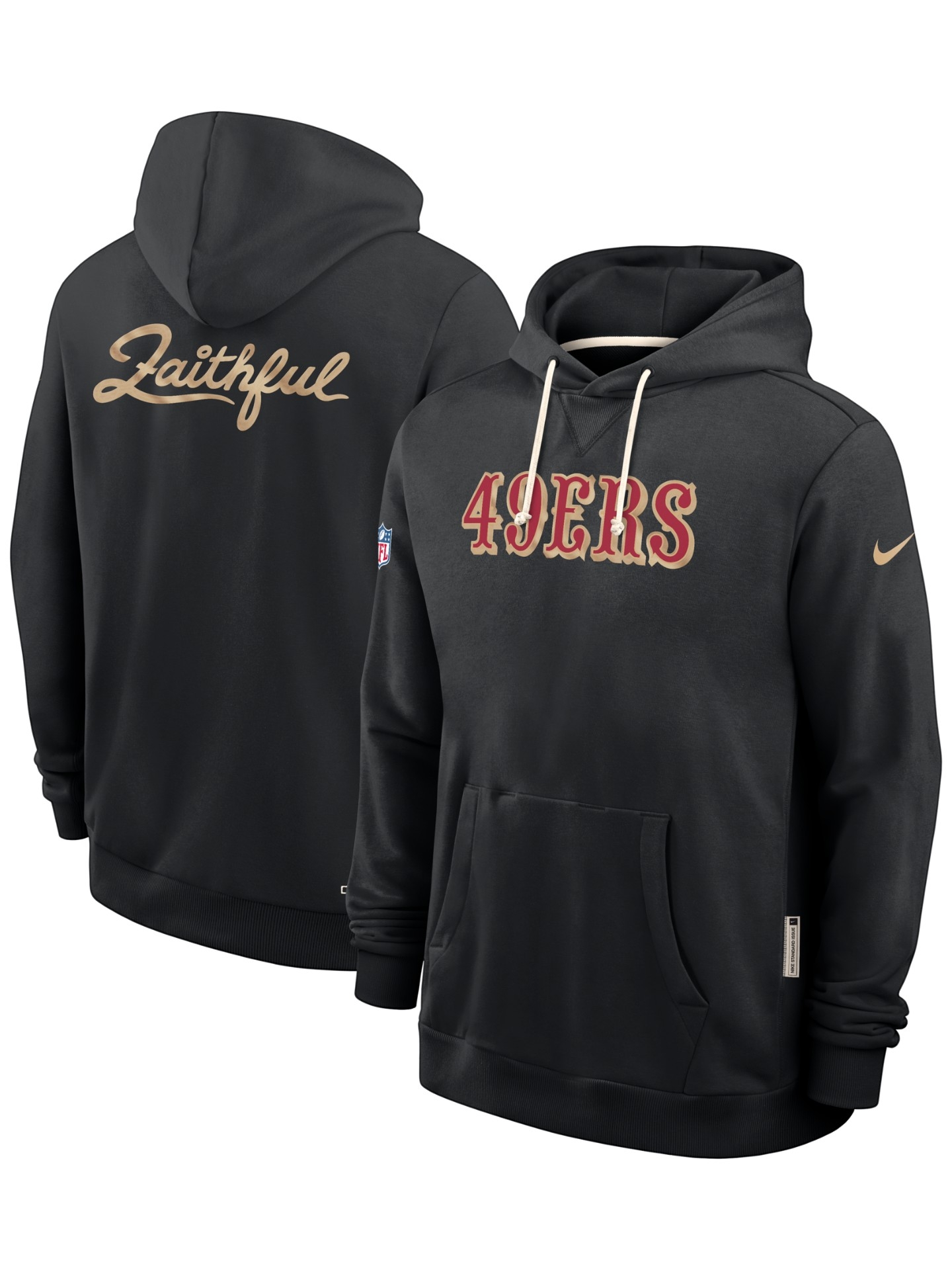 San Francisco 49ers 2026 NFL Rivalries Sideline Standard Issue Hoodie Schwarz