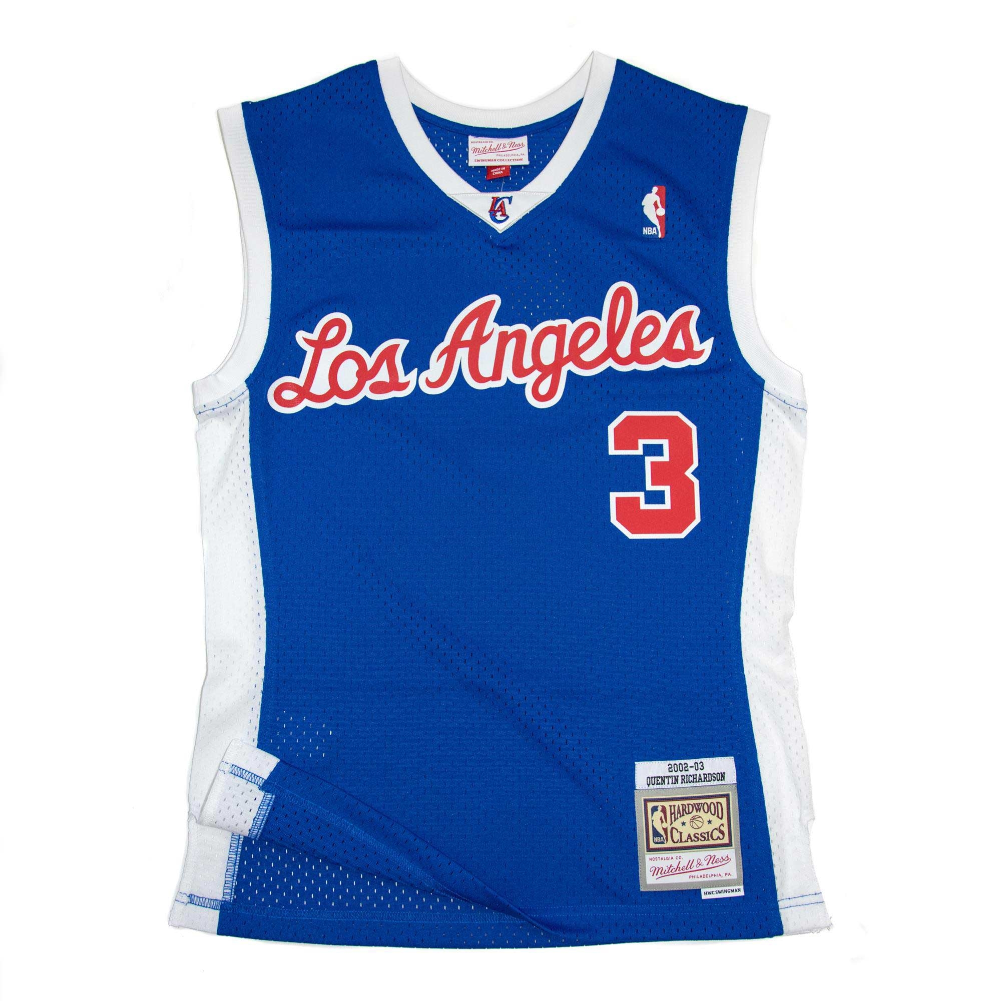 Quentin Richardson #3 Los Angeles Clippers 2002-03 Mitchell & Ness Swingman NBA Trikot Blau